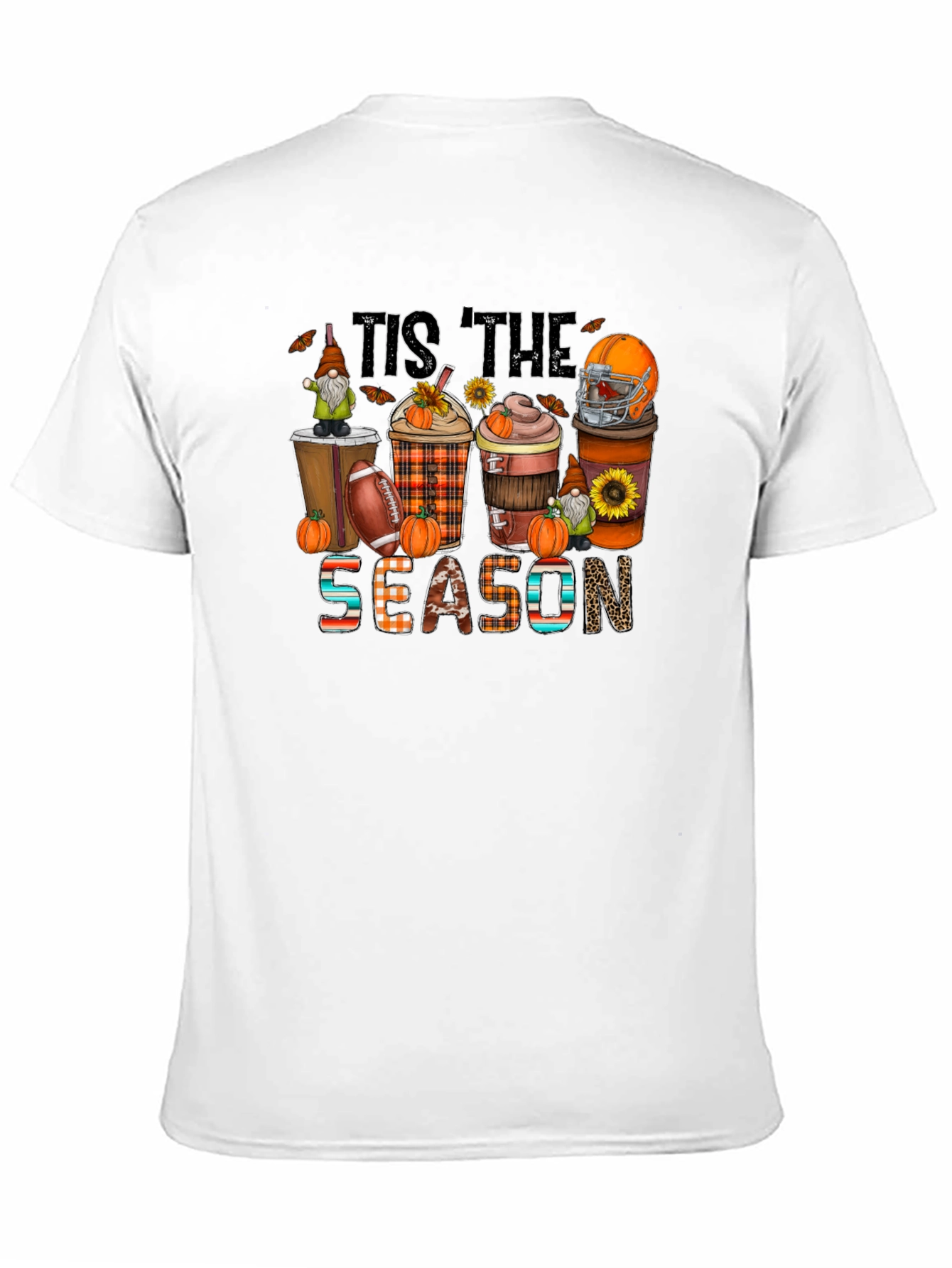 Tis The Season Football & Pumpkin T-Shirt