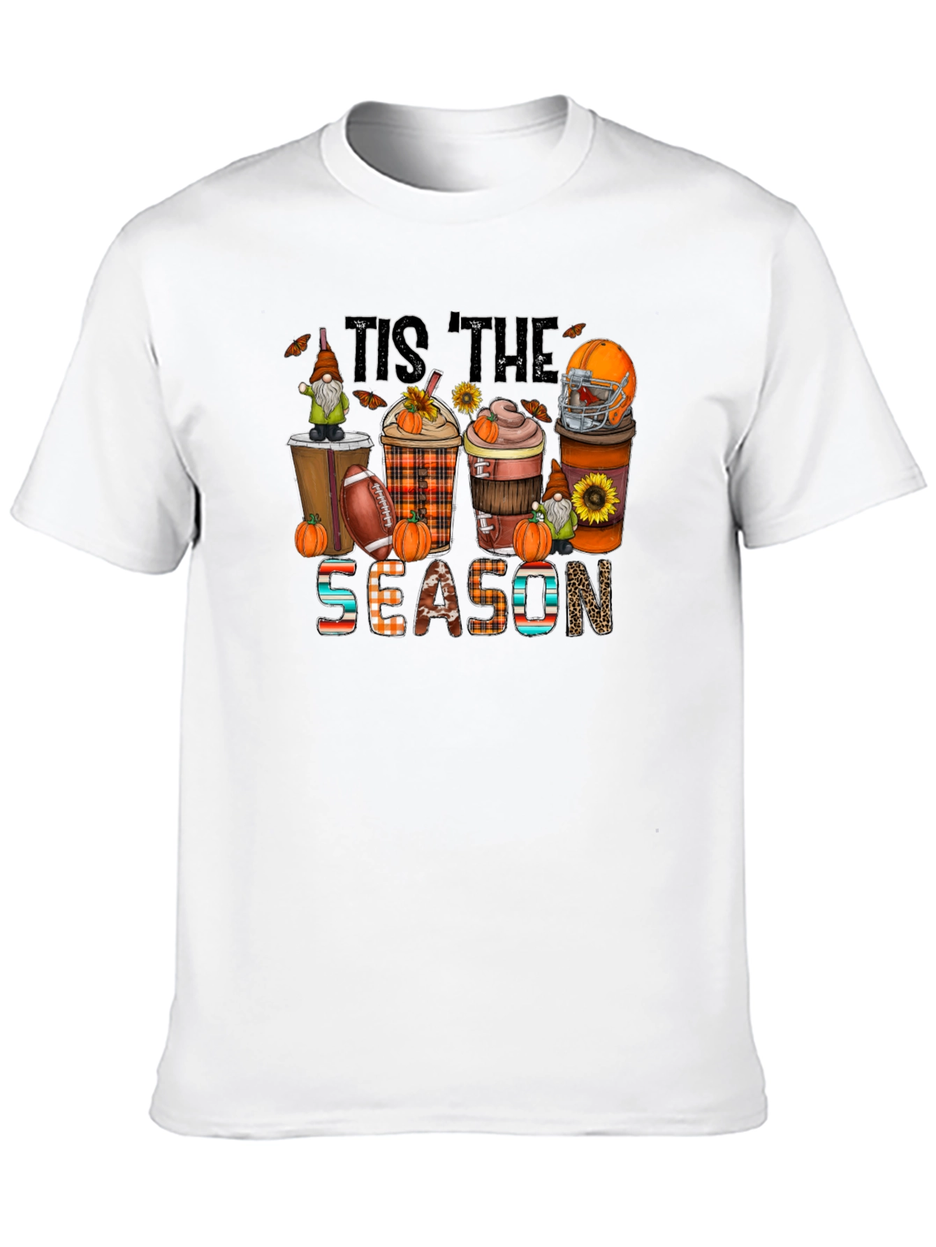 Tis The Season Football & Pumpkin T-Shirt