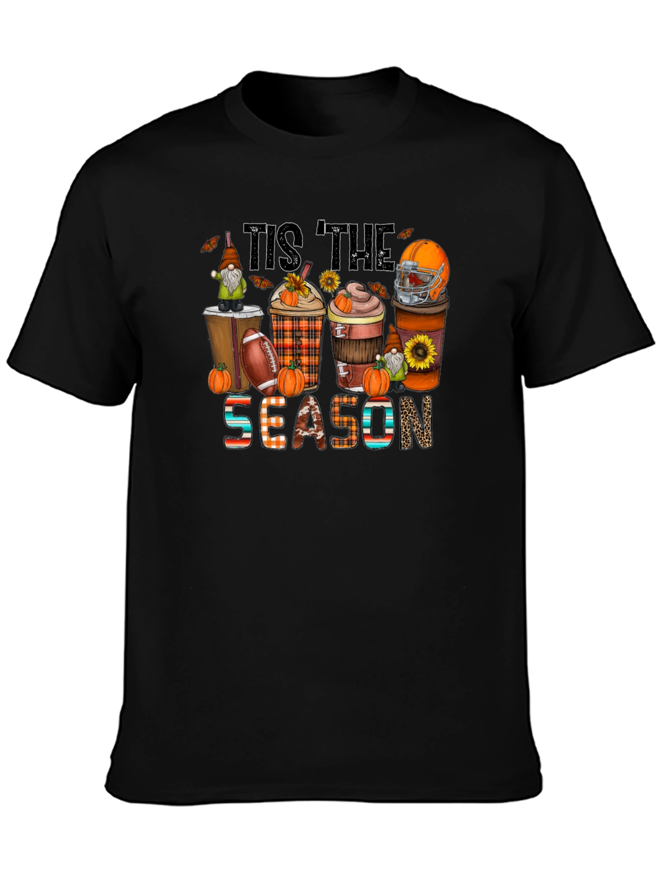 Tis The Season Football & Pumpkin T-Shirt