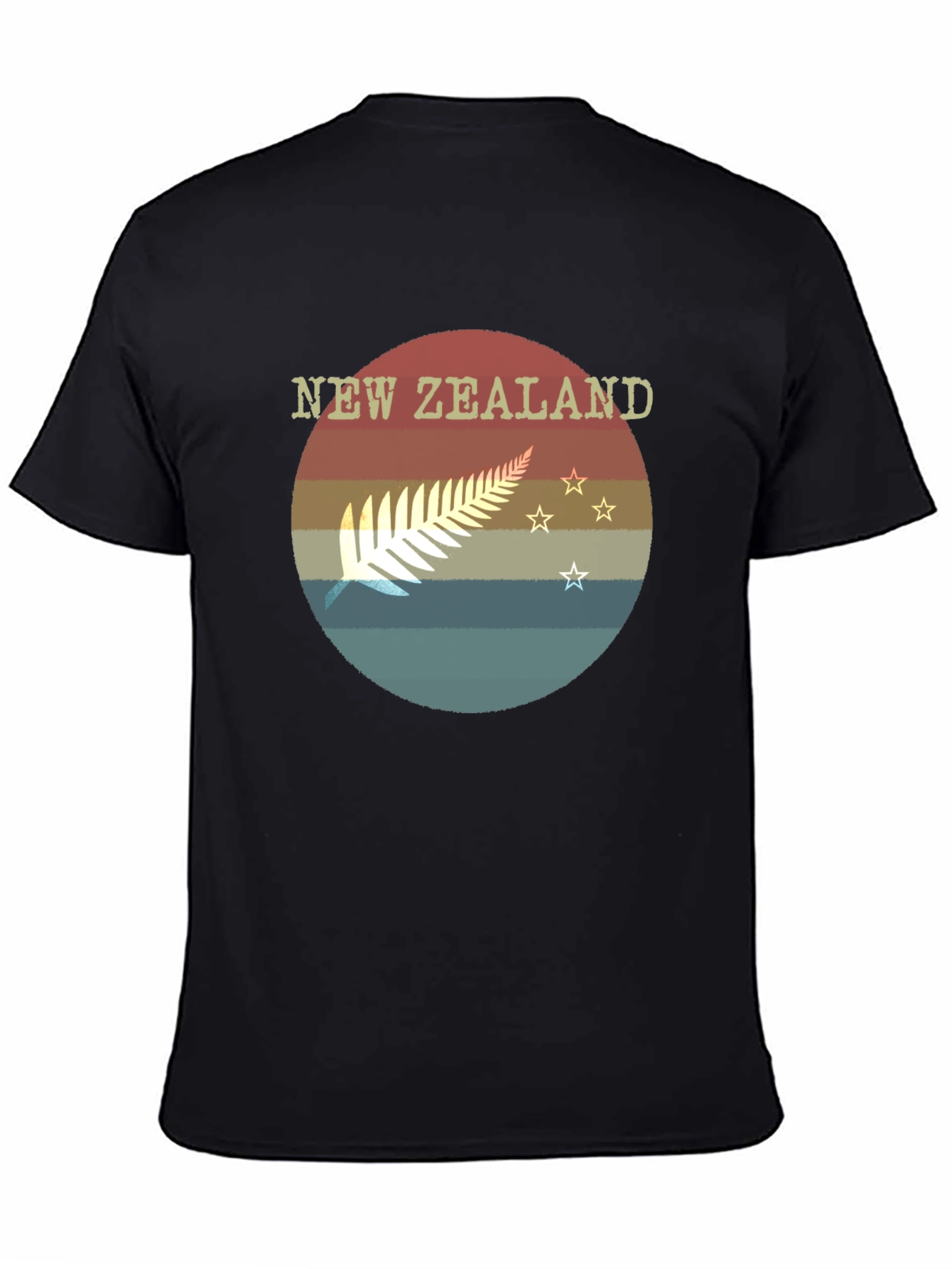 New Zealand Fern Retro T-Shirt