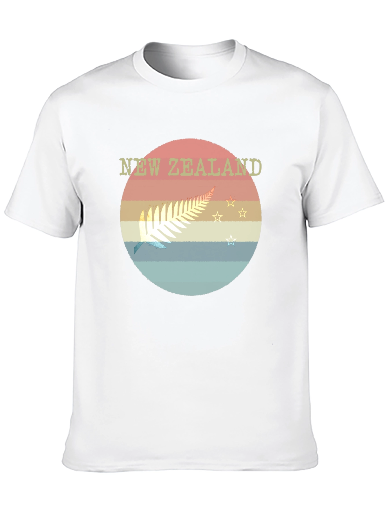 New Zealand Fern Retro T-Shirt