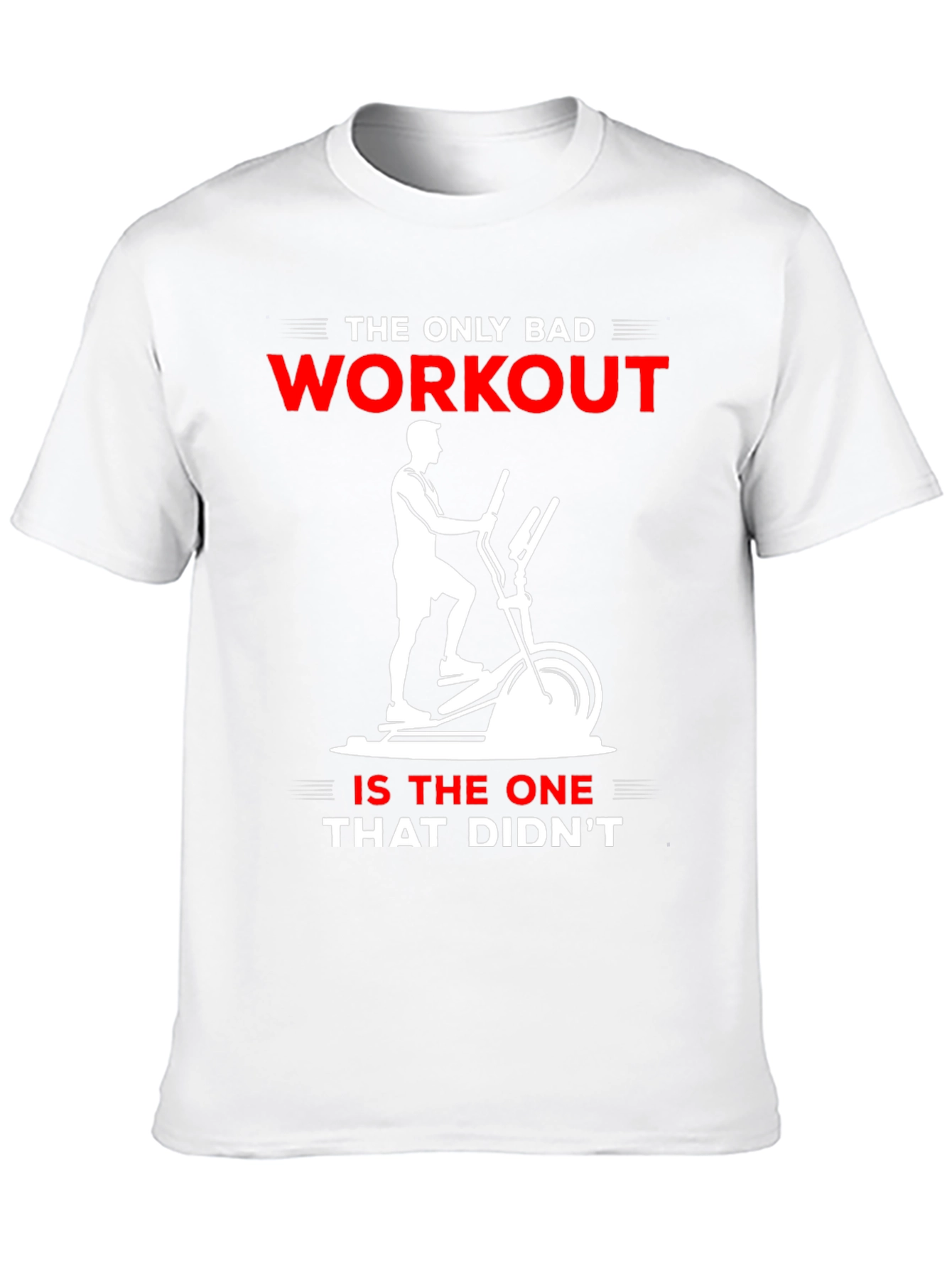 Workout Motivation T-Shirt - Elliptical Design