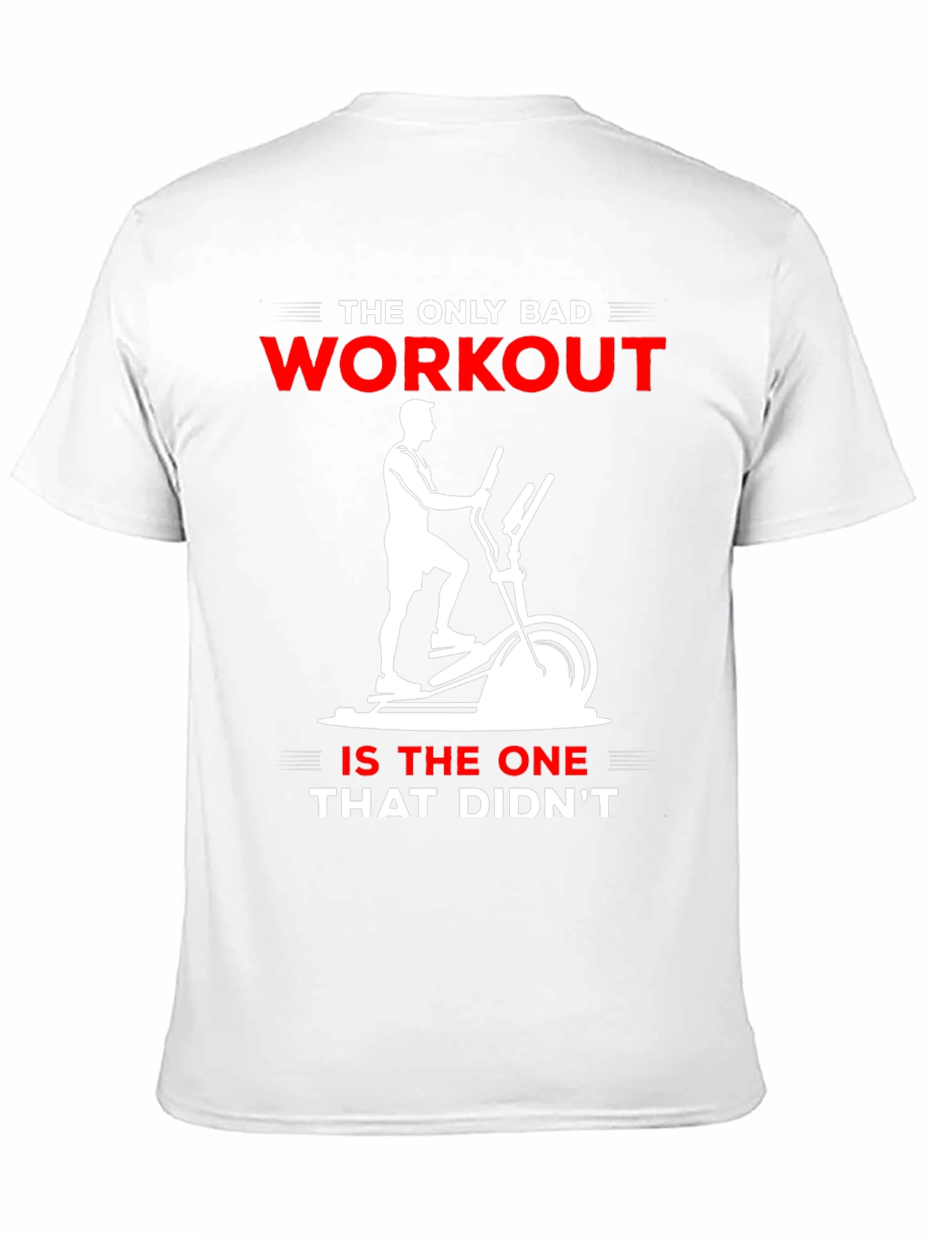 Workout Motivation T-Shirt - Elliptical Design