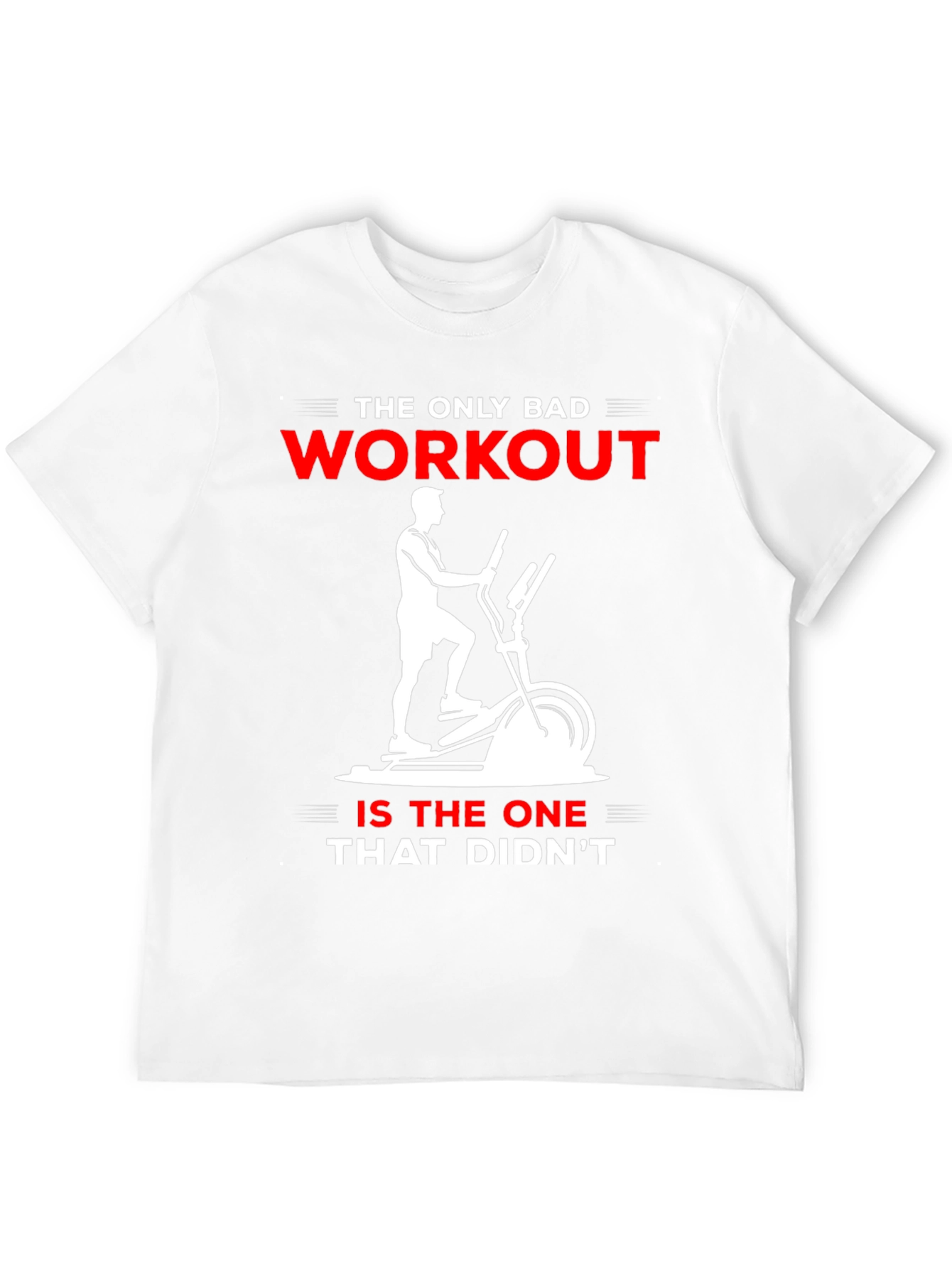 Workout Motivation T-Shirt - Elliptical Design