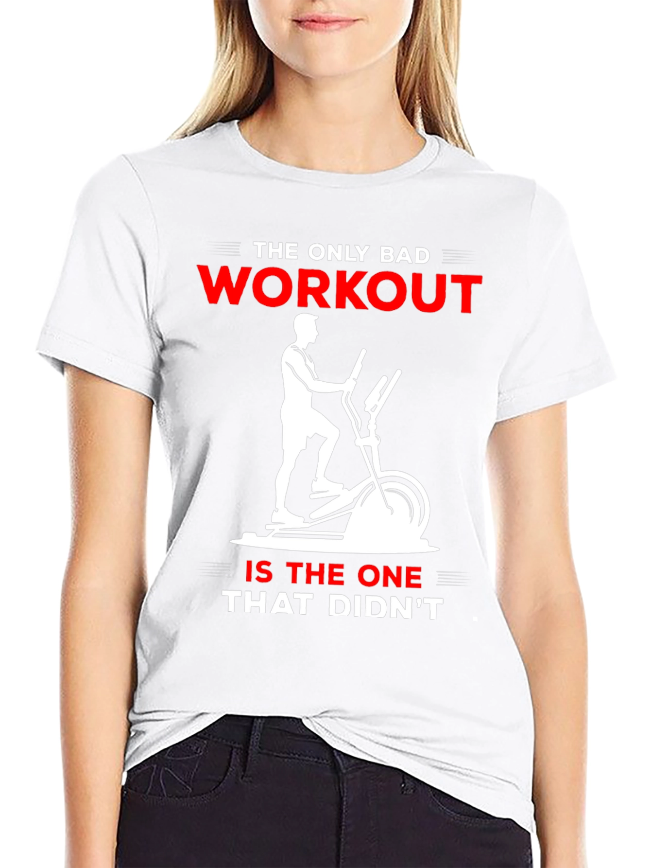 Workout Motivation T-Shirt - Elliptical Design