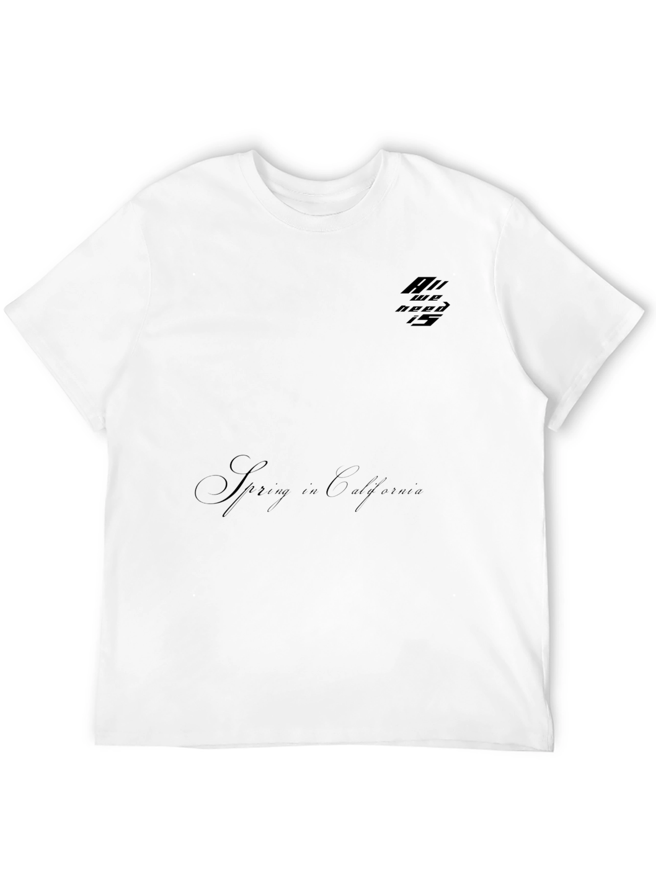 Mens Black Casual Short Sleeve Graphic T-Shirt