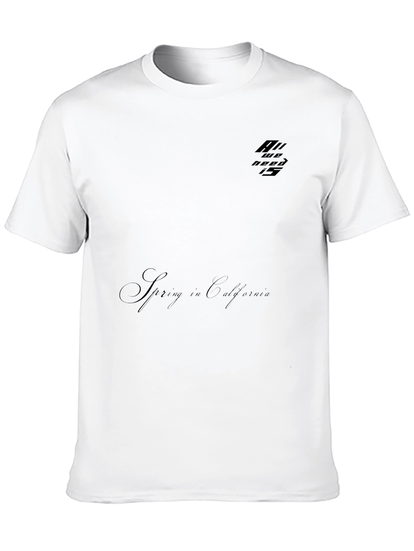 Mens Black Casual Short Sleeve Graphic T-Shirt