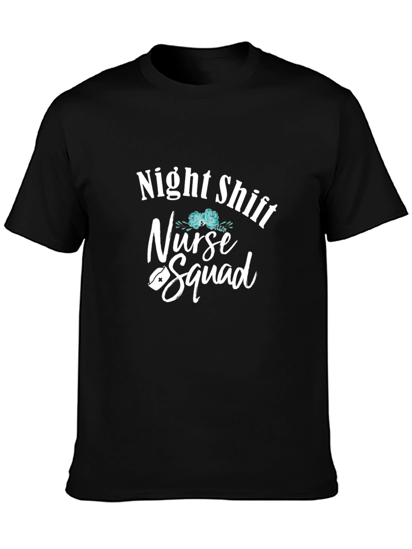Night Shift Nurse Squad Graphic Tee - Black