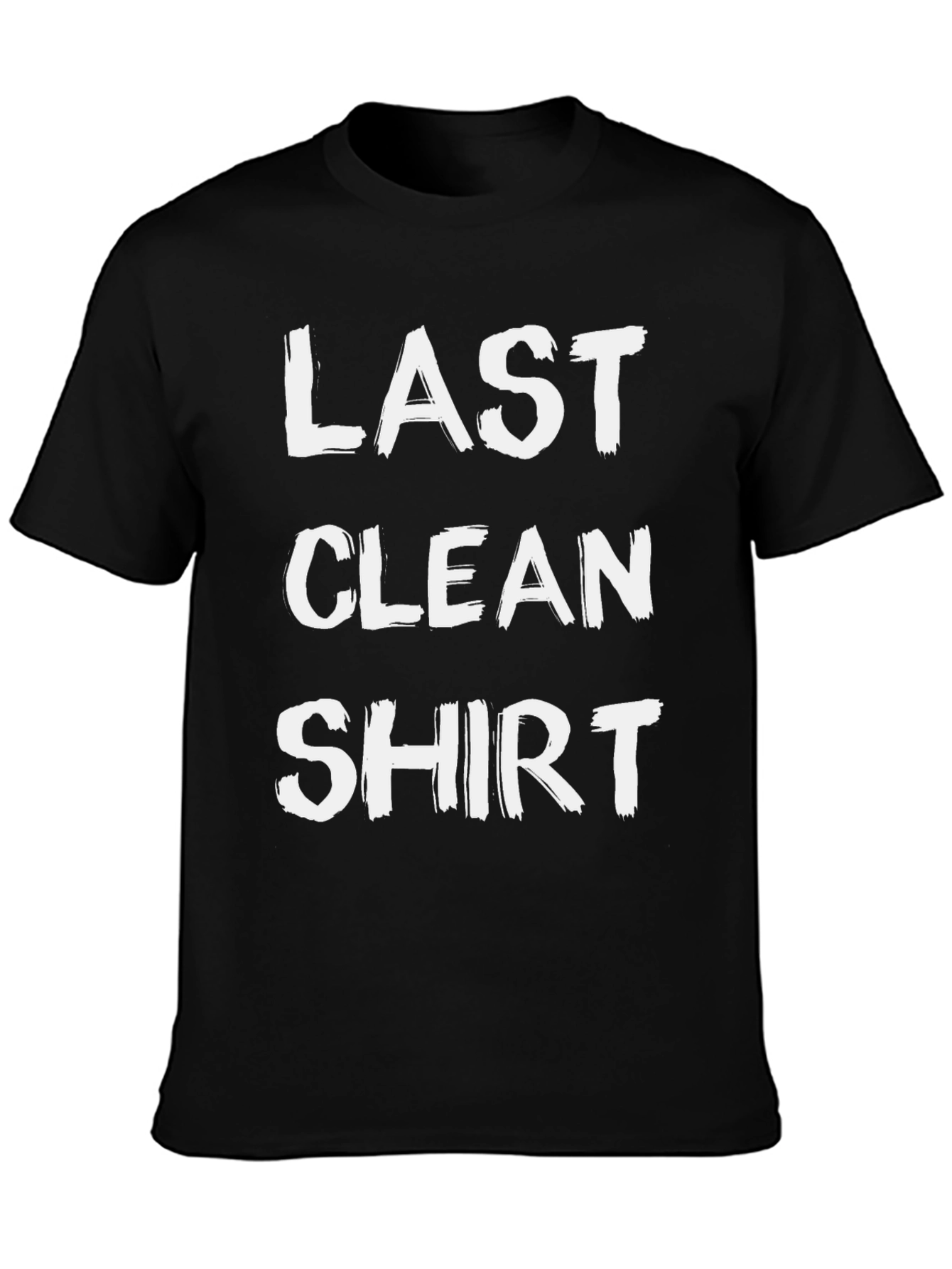 Last Clean Shirt Mens Black Graphic Tee