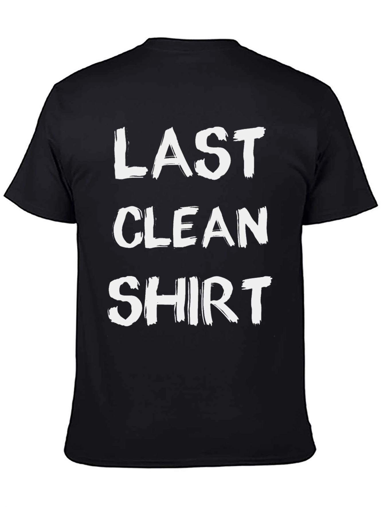 Last Clean Shirt Mens Black Graphic Tee