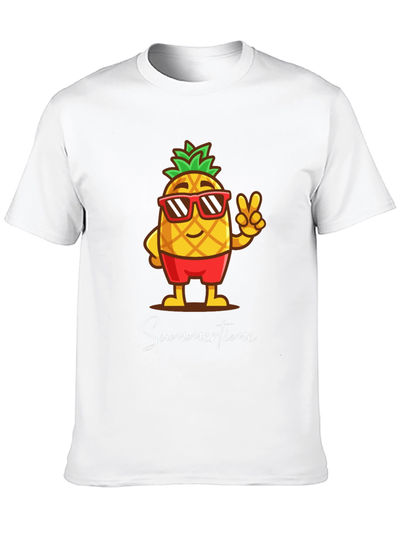 Summertime Pineapple Graphic T-Shirt