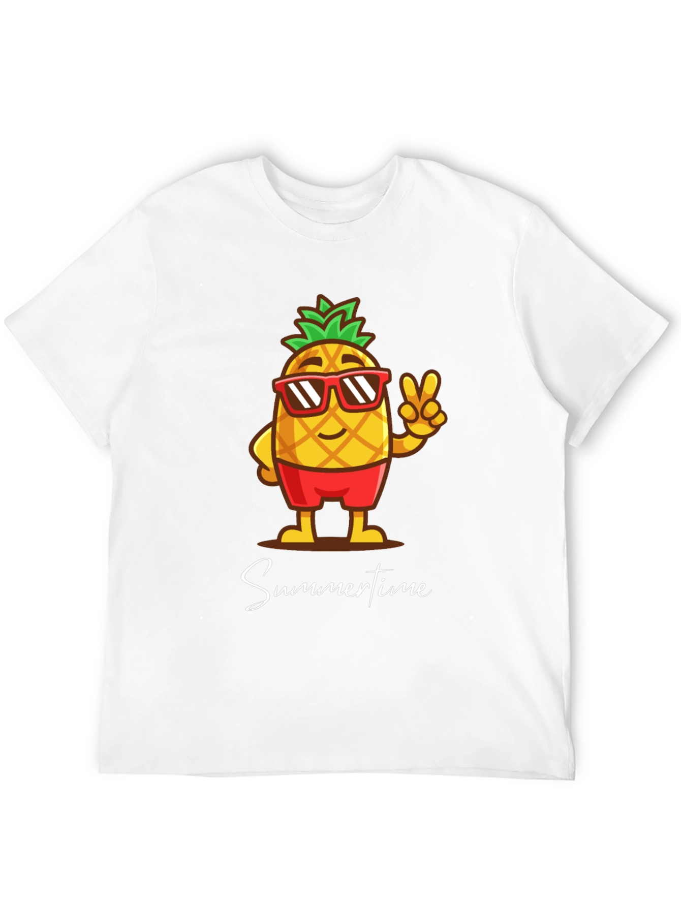 Summertime Pineapple Graphic T-Shirt