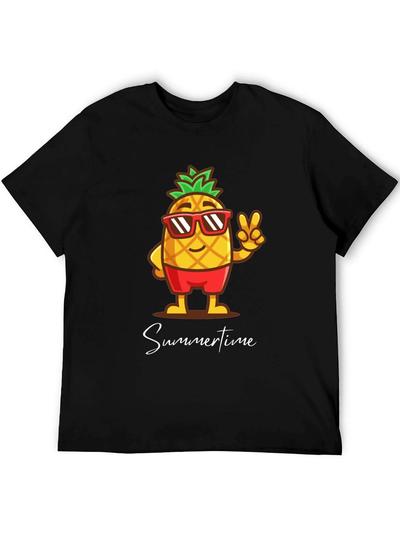 Summertime Pineapple Graphic T-Shirt