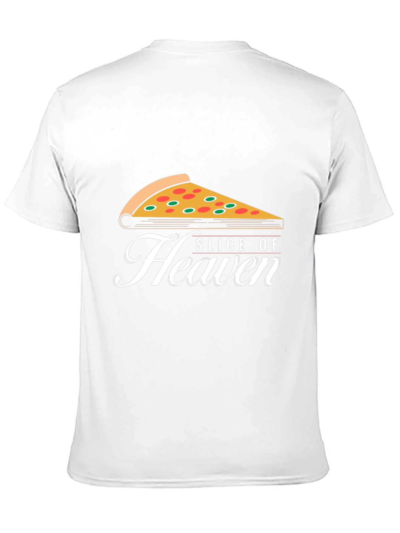 Slice of Heaven Pizza Graphic Tee - Black