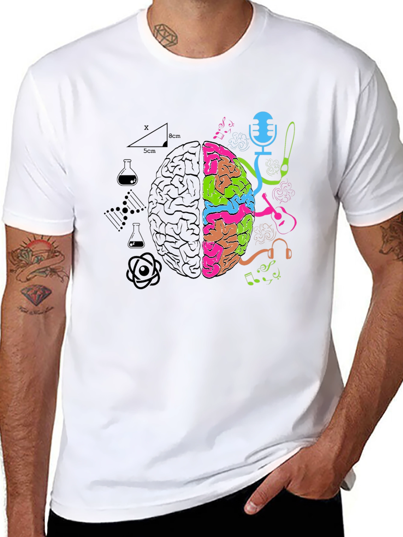 Brain Art vs Science T-Shirt