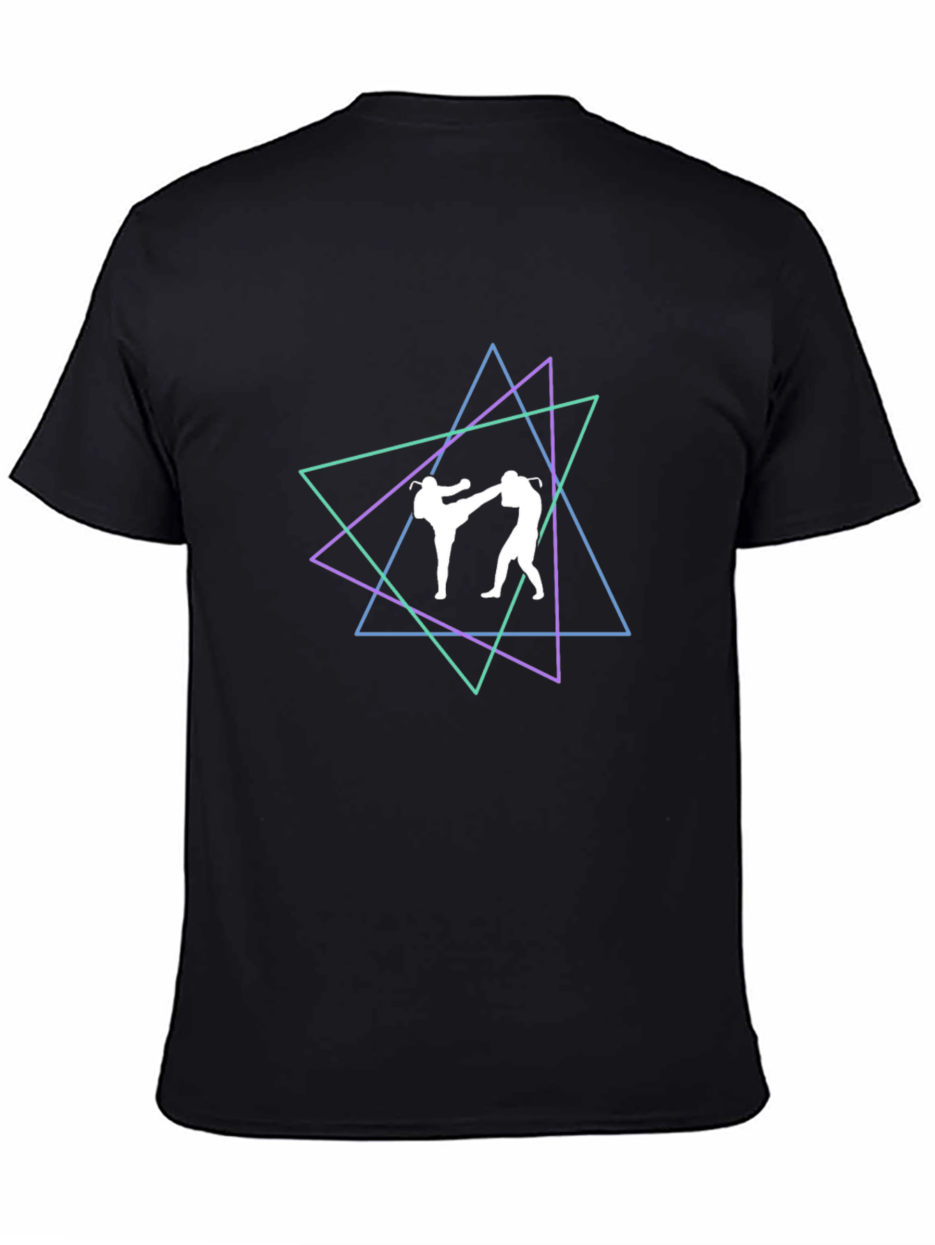 Geometric Martial Arts Graphic T-Shirt