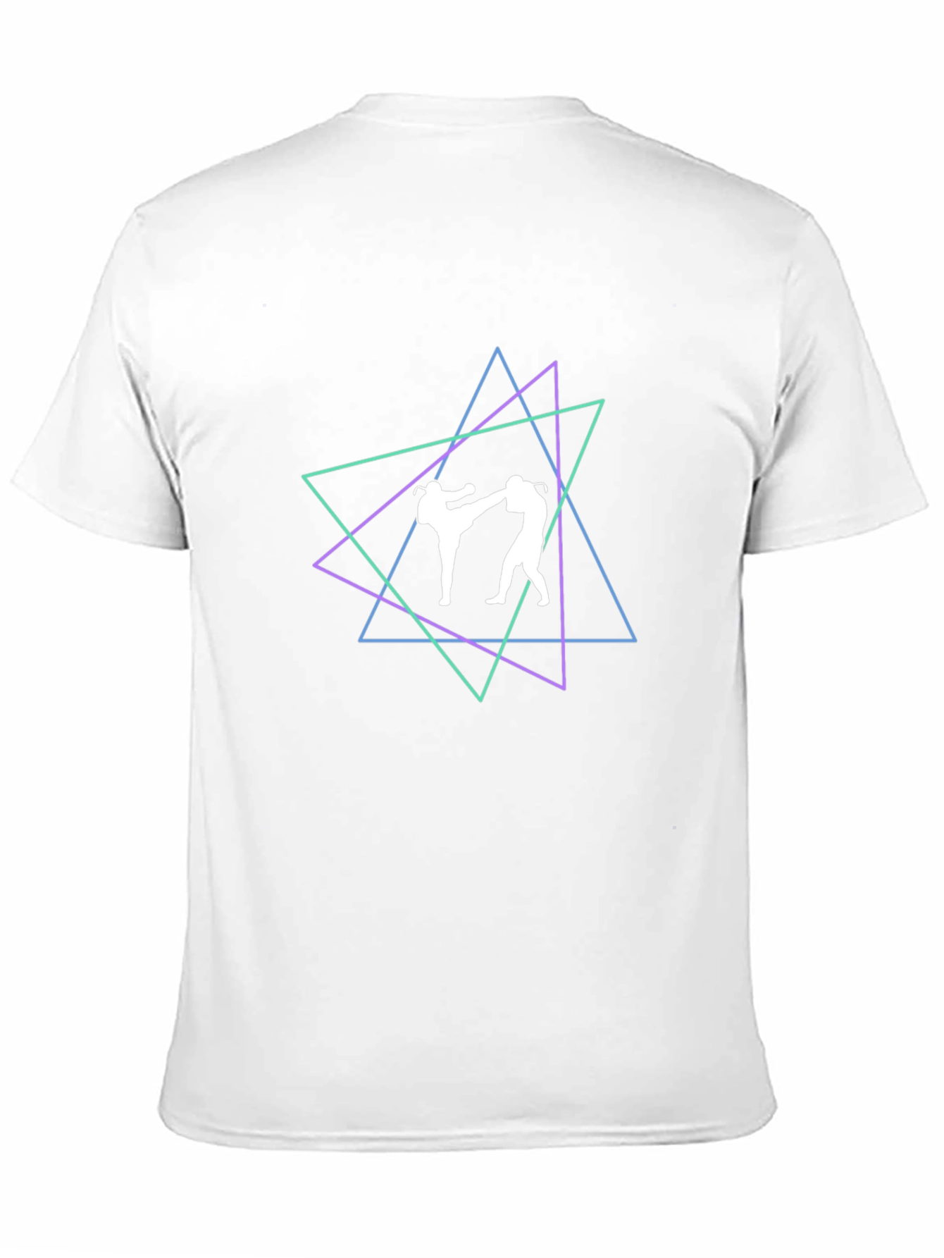 Geometric Martial Arts Graphic T-Shirt