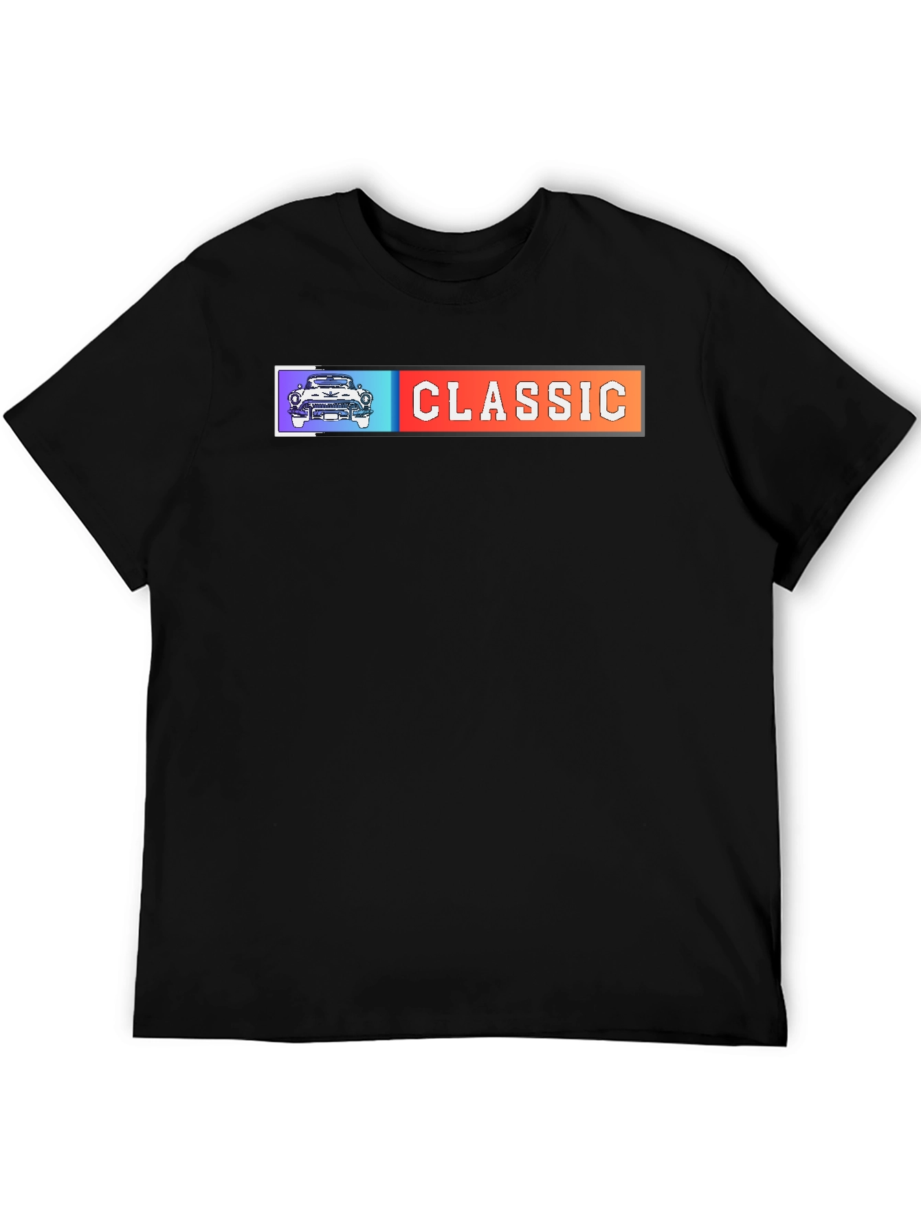 Classic Car Graphic Tee - Mens Black T-Shirt