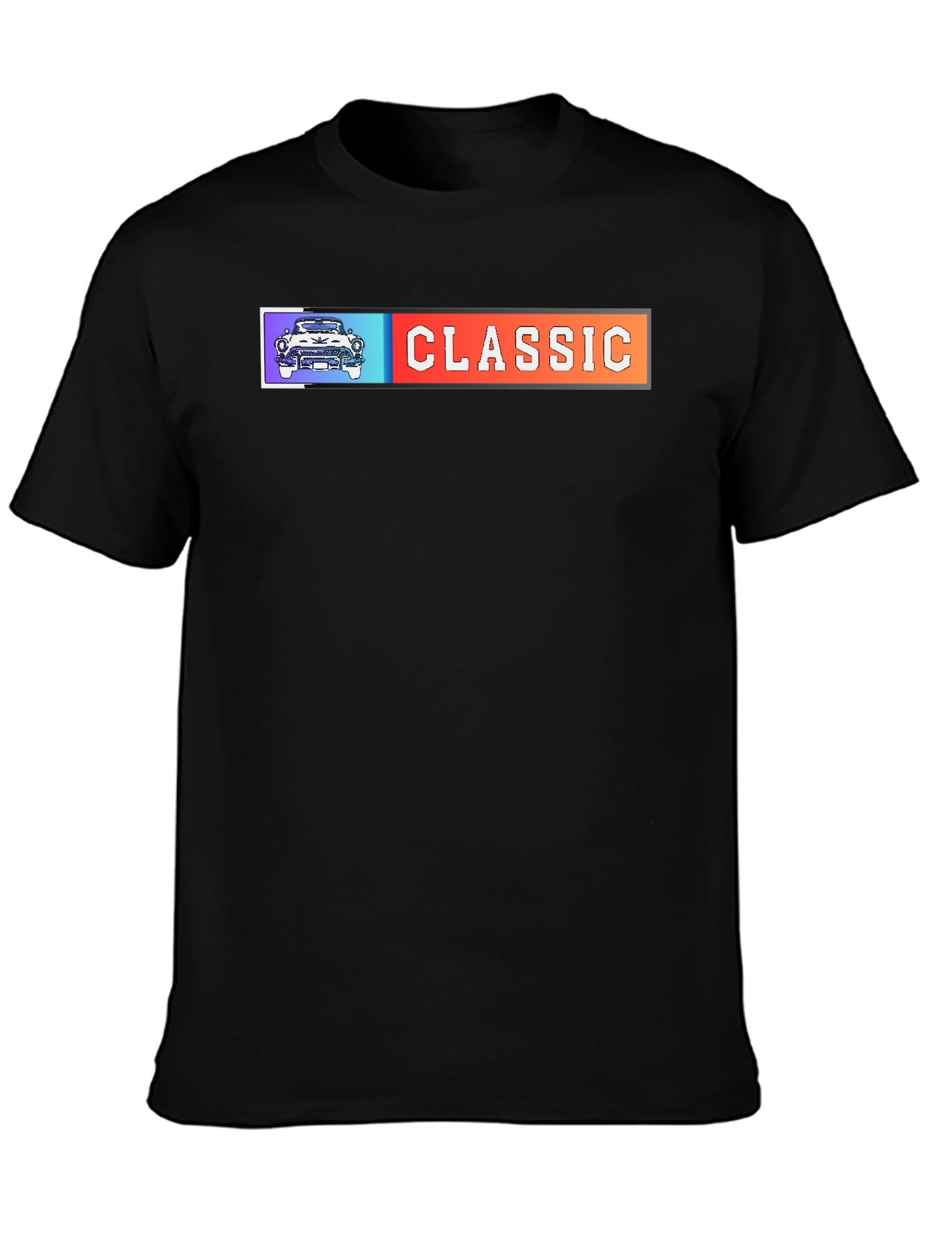 Classic Car Graphic Tee - Mens Black T-Shirt