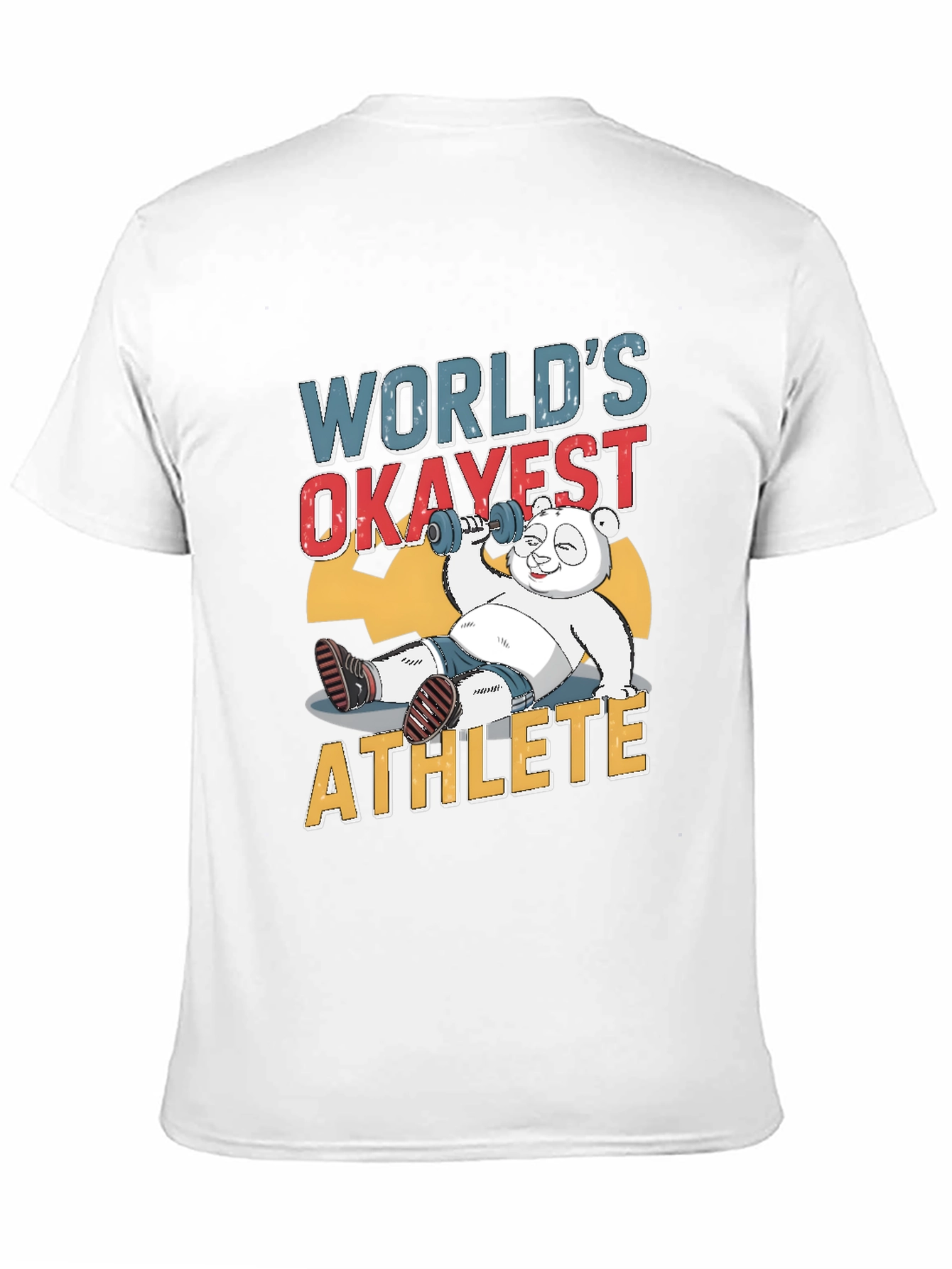 Worlds Okayest Athlete Panda T-Shirt