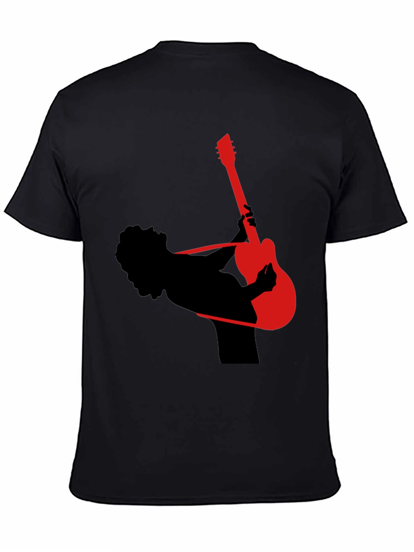 Guitar Player Silhouette Graphic T-Shirt