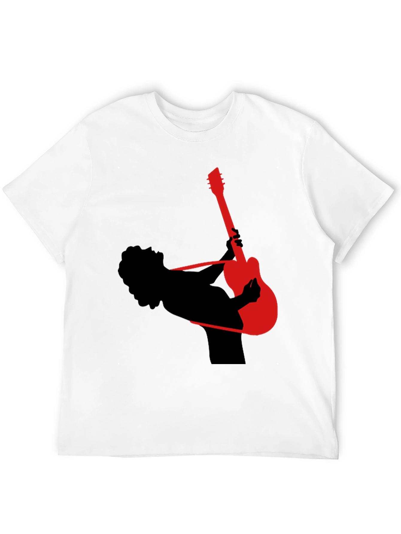 Guitar Player Silhouette Graphic T-Shirt