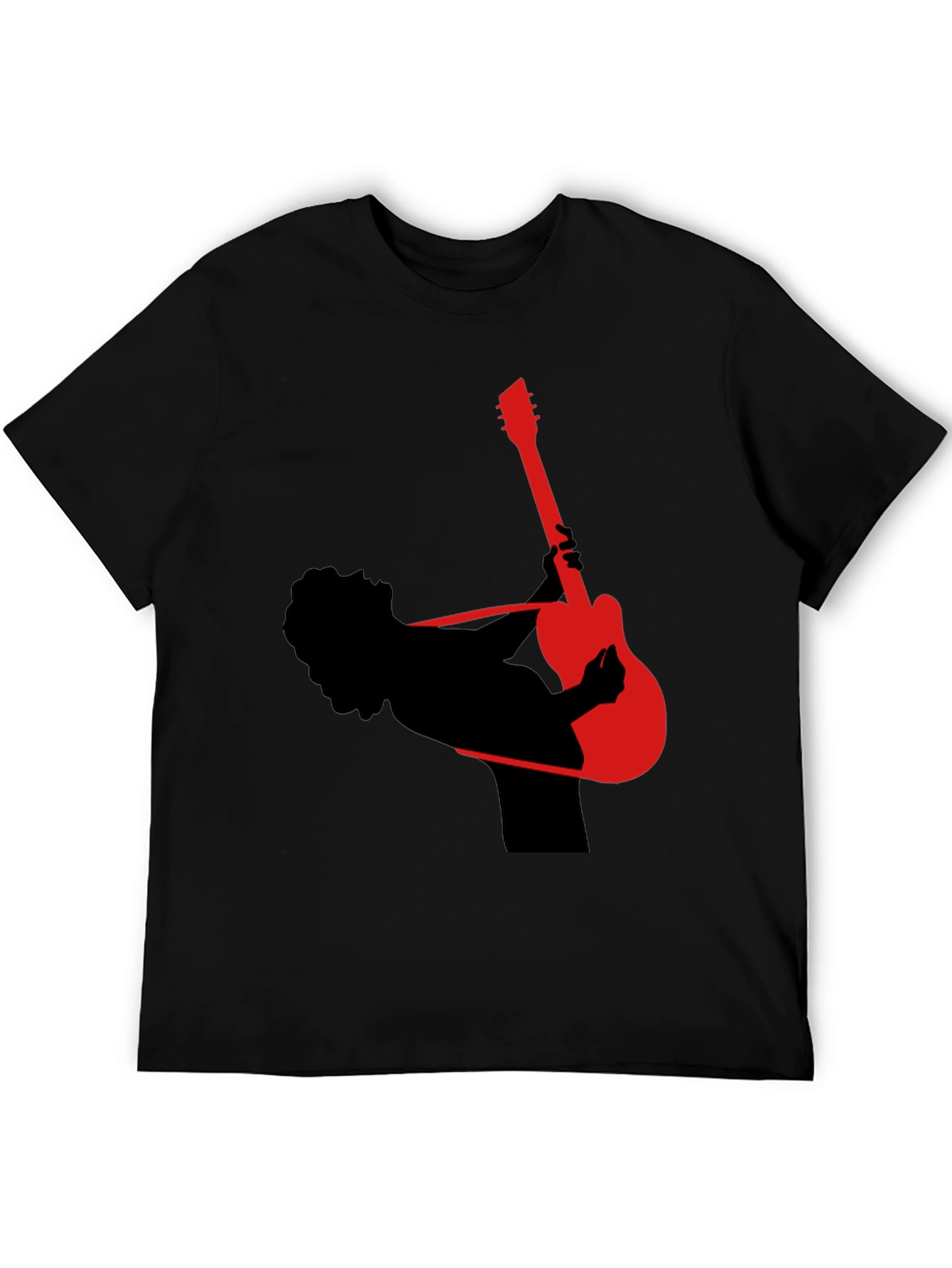 Guitar Player Silhouette Graphic T-Shirt