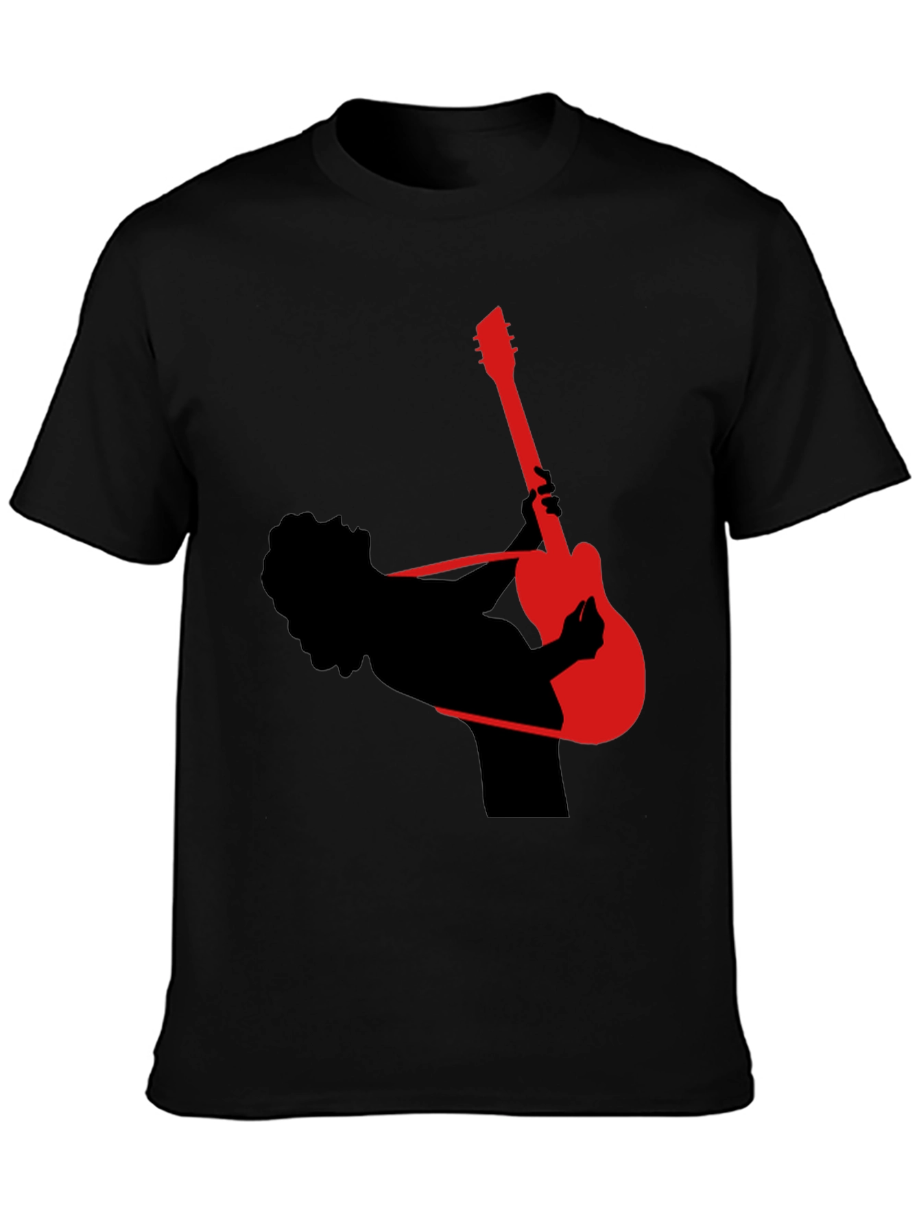 Guitar Player Silhouette Graphic T-Shirt