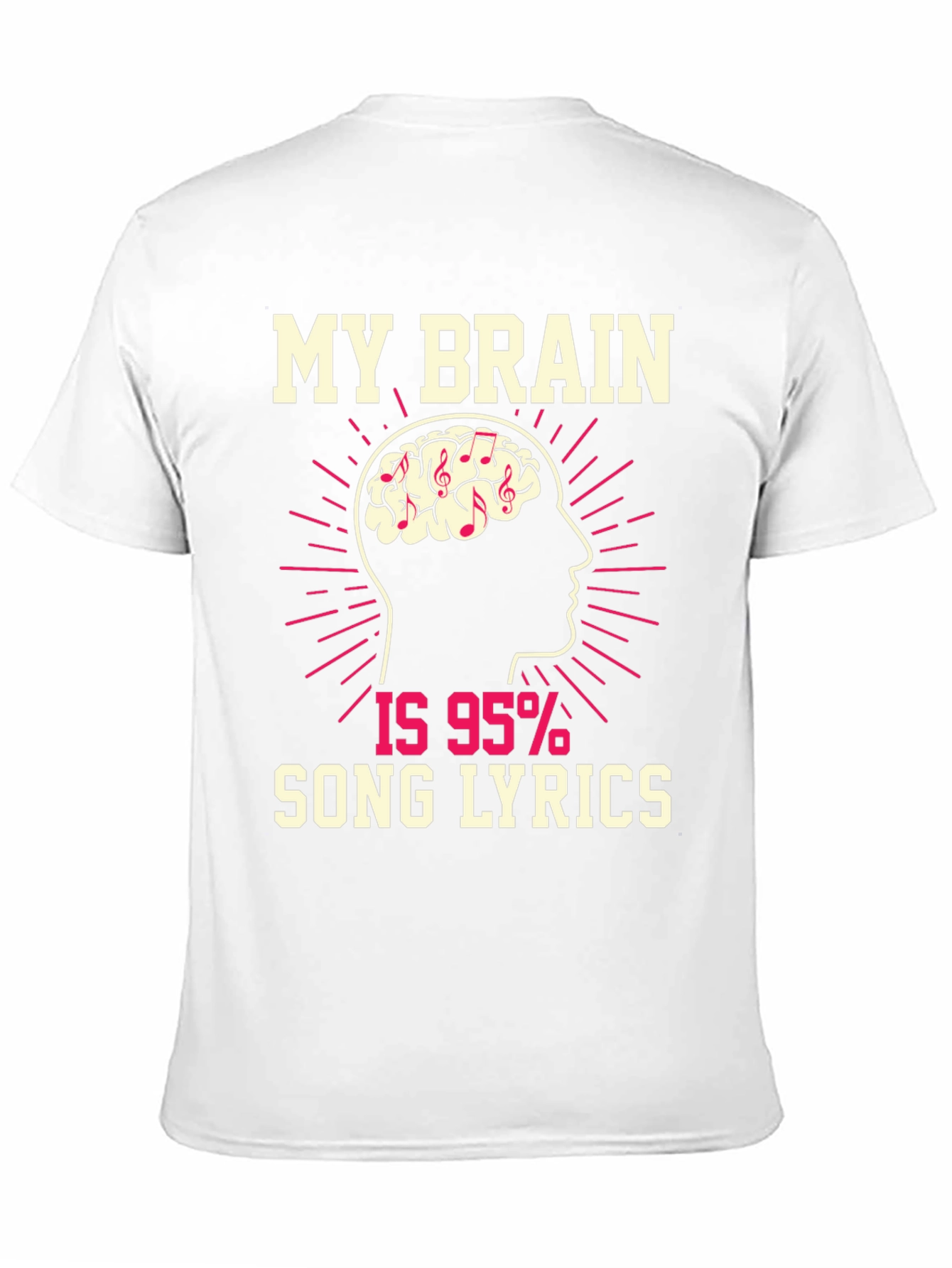 My Brain is 95% Song Lyrics T-Shirt
