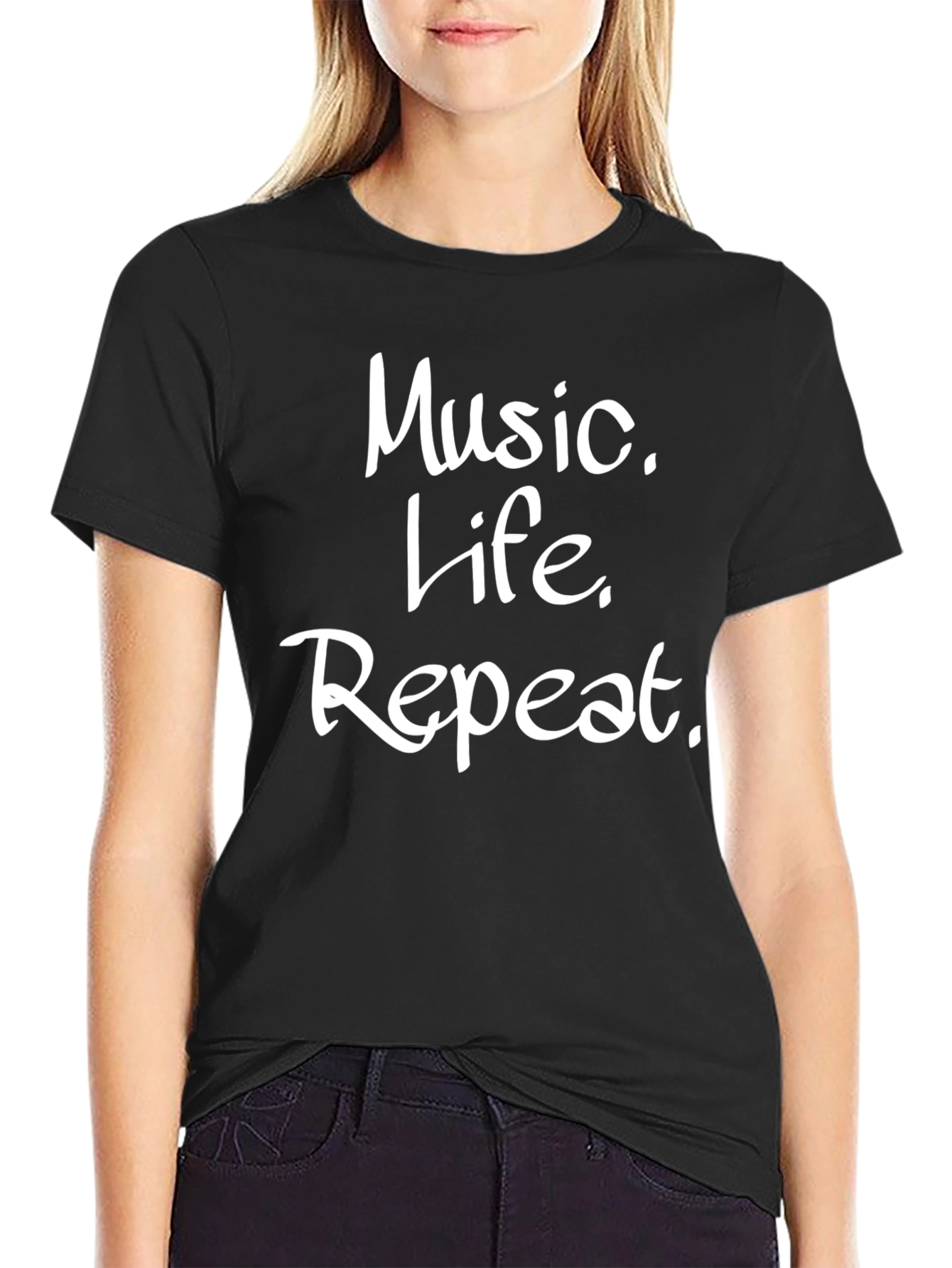 Music Life Repeat Graphic Tee