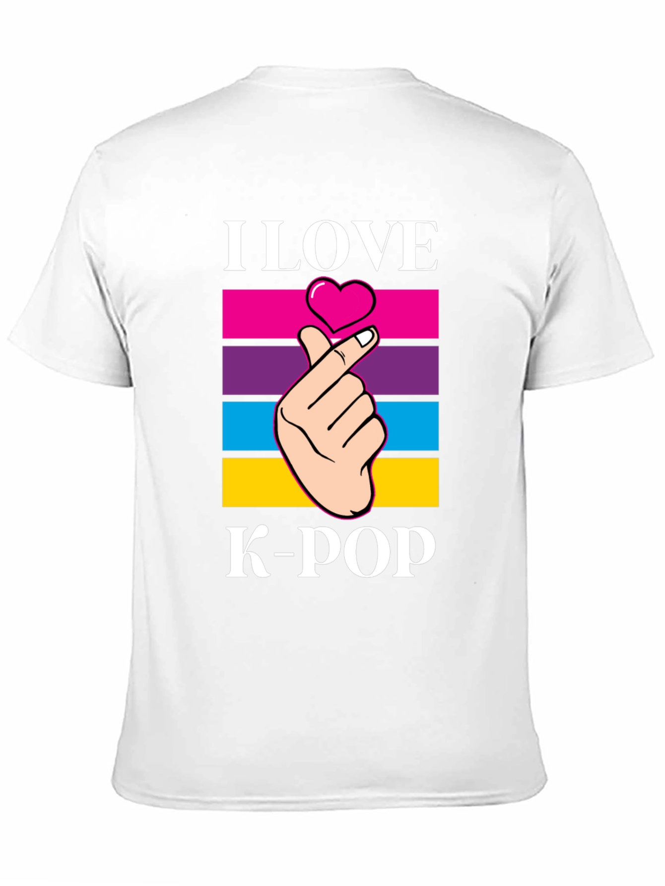 I Love K-Pop Heart Hand Gesture T-Shirt