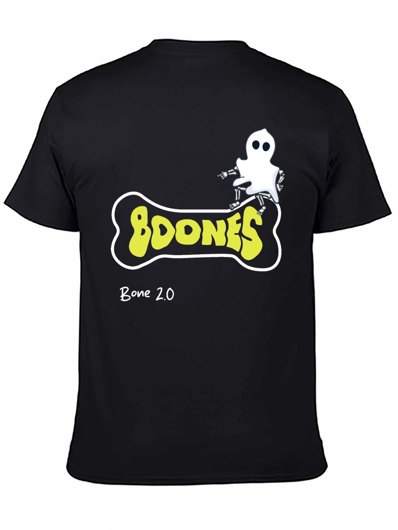 Boones Bone 2.0 Black Graphic T-Shirt