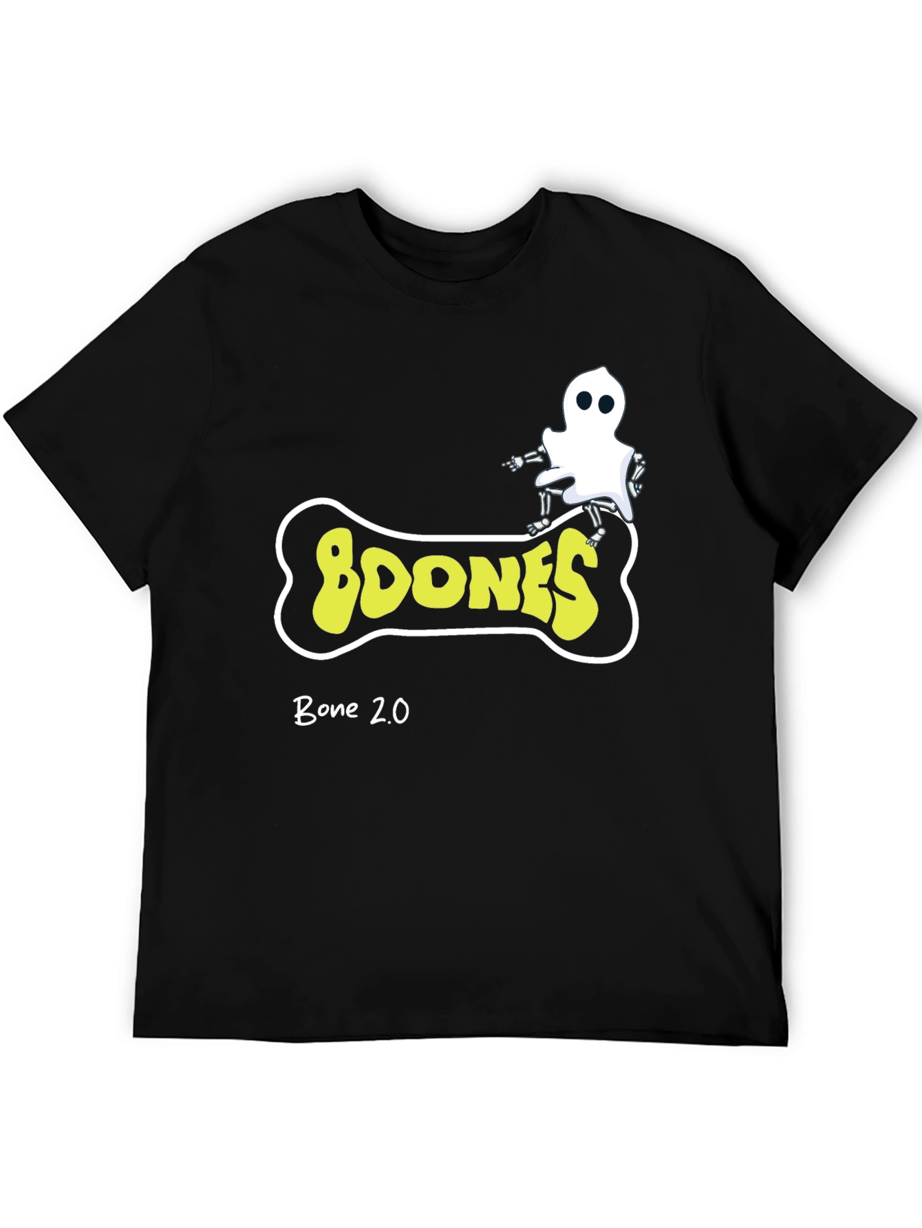 Boones Bone 2.0 Black Graphic T-Shirt