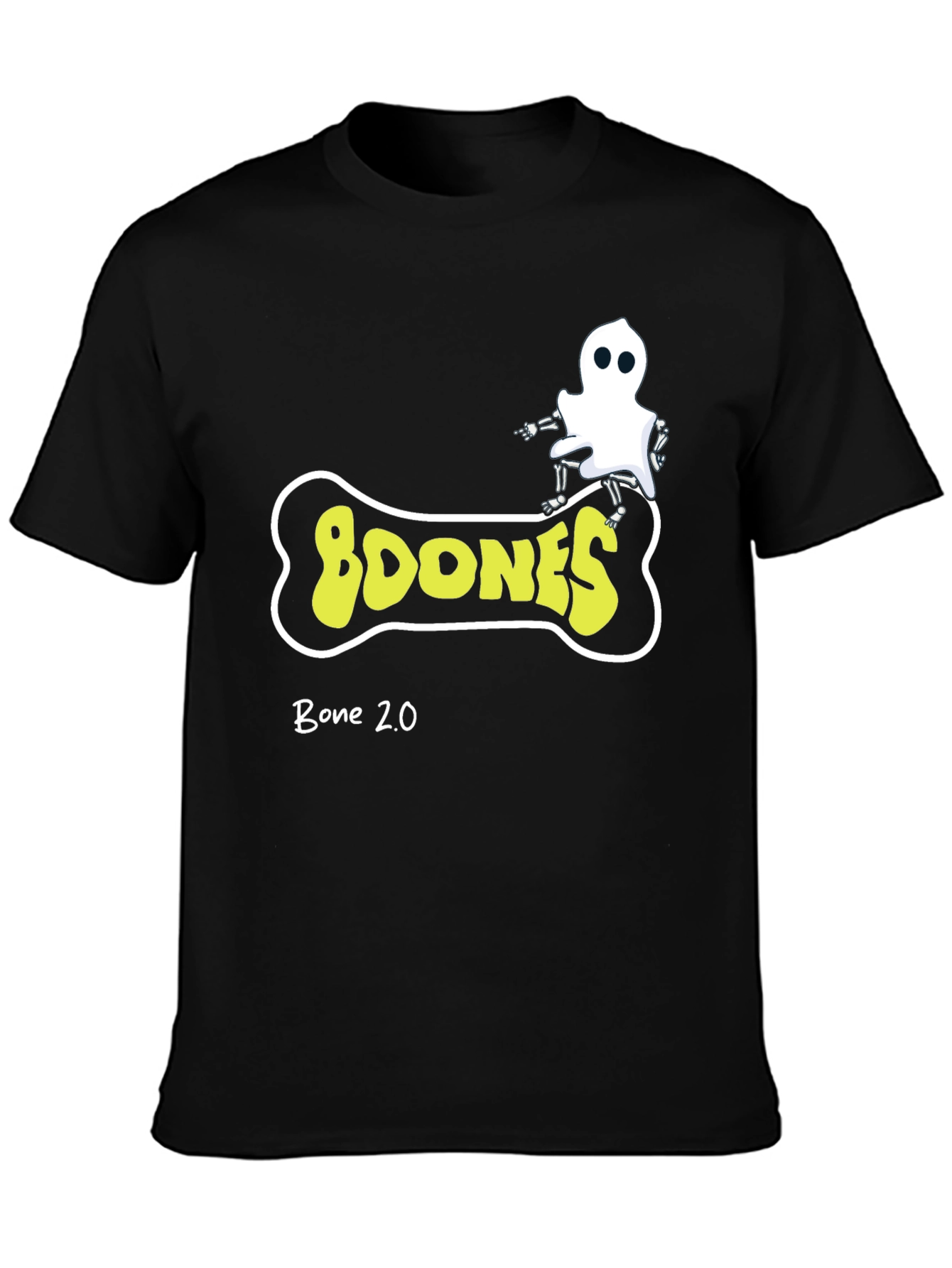 Boones Bone 2.0 Black Graphic T-Shirt