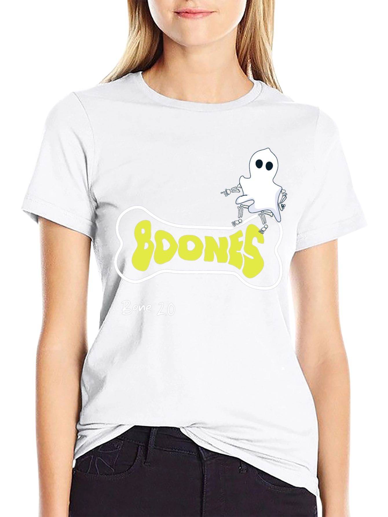 Boones Bone 2.0 Black Graphic T-Shirt