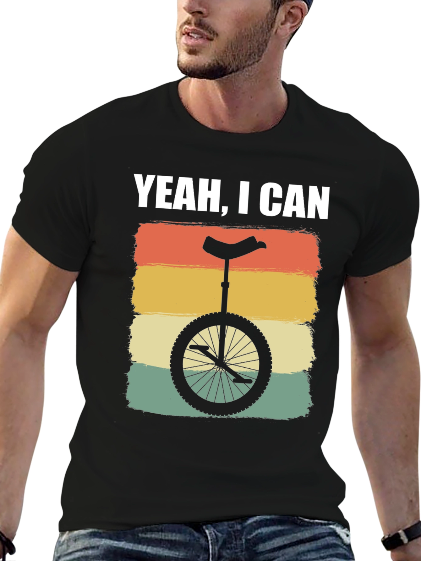 Yeah I Can Unicycle T-Shirt - Retro Style