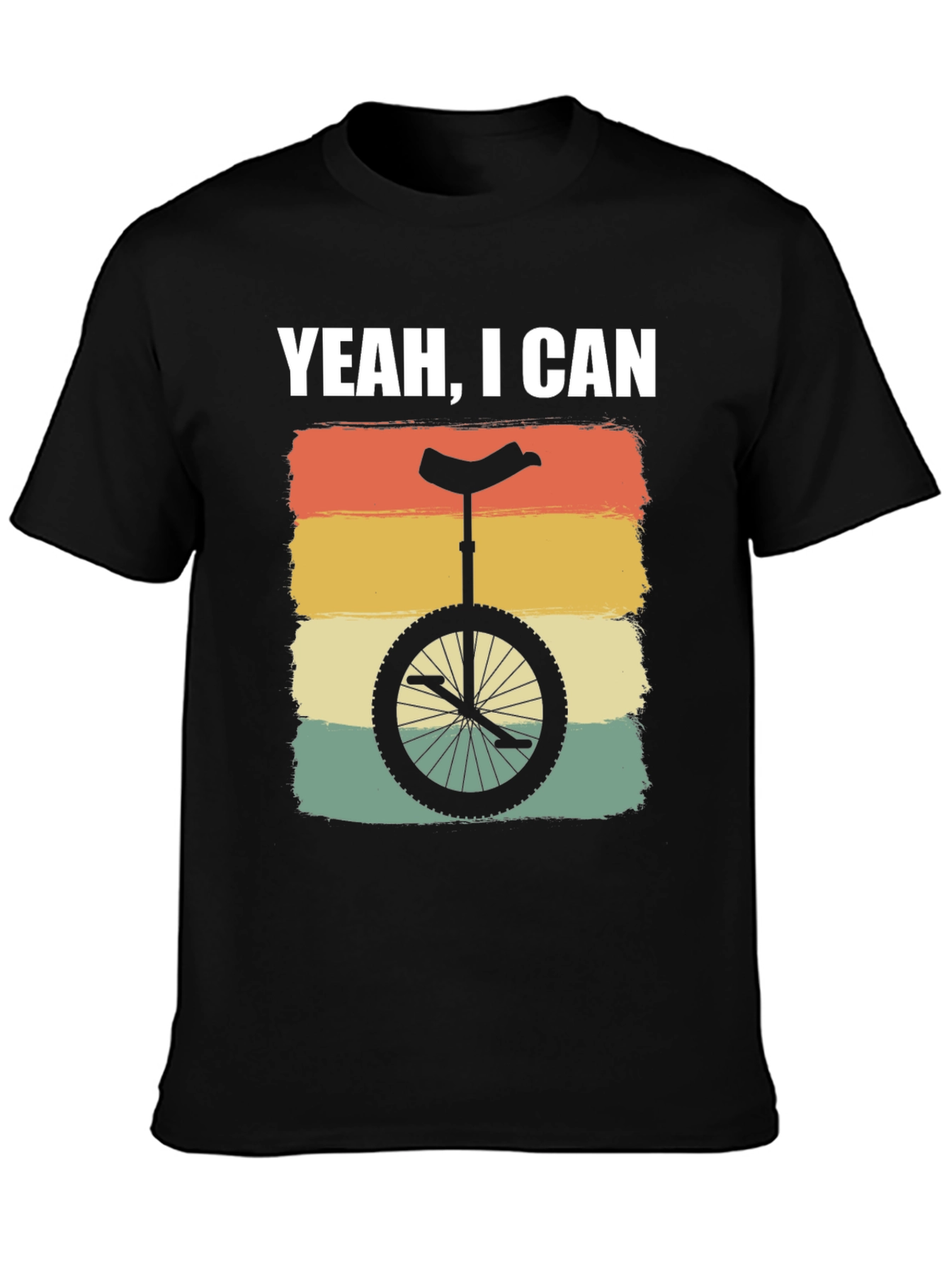 Yeah I Can Unicycle T-Shirt - Retro Style