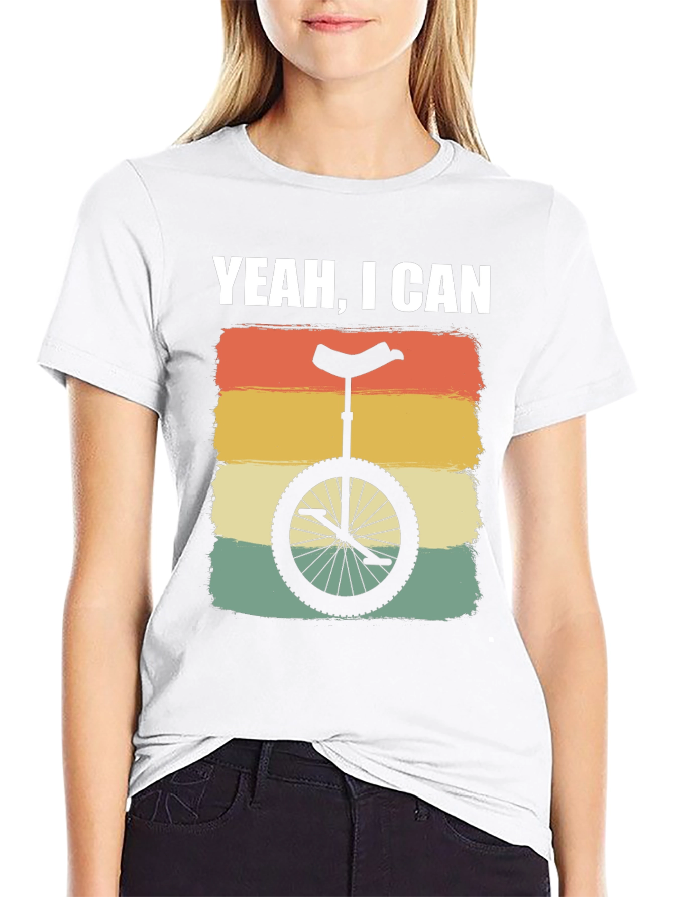 Yeah I Can Unicycle T-Shirt - Retro Style