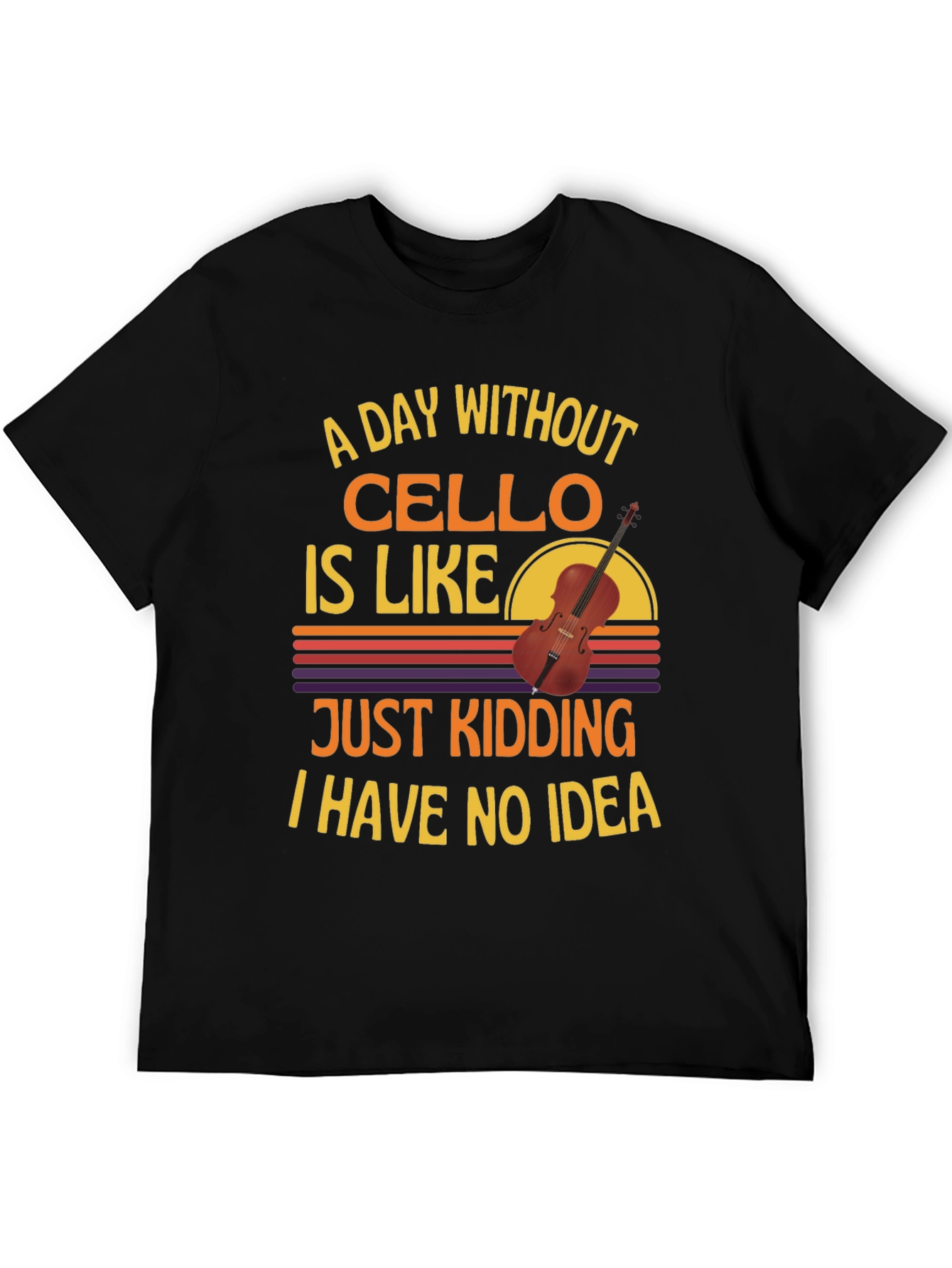 Cello Player Graphic T-Shirt