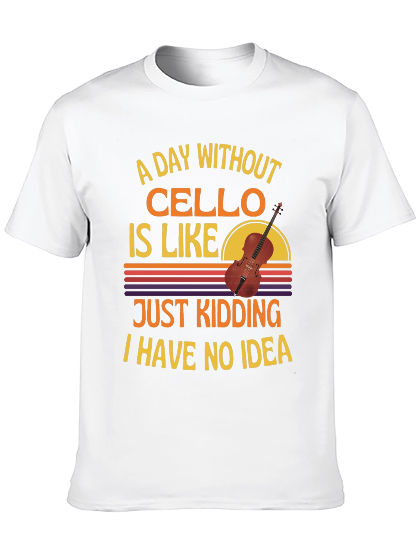 Cello Player Graphic T-Shirt