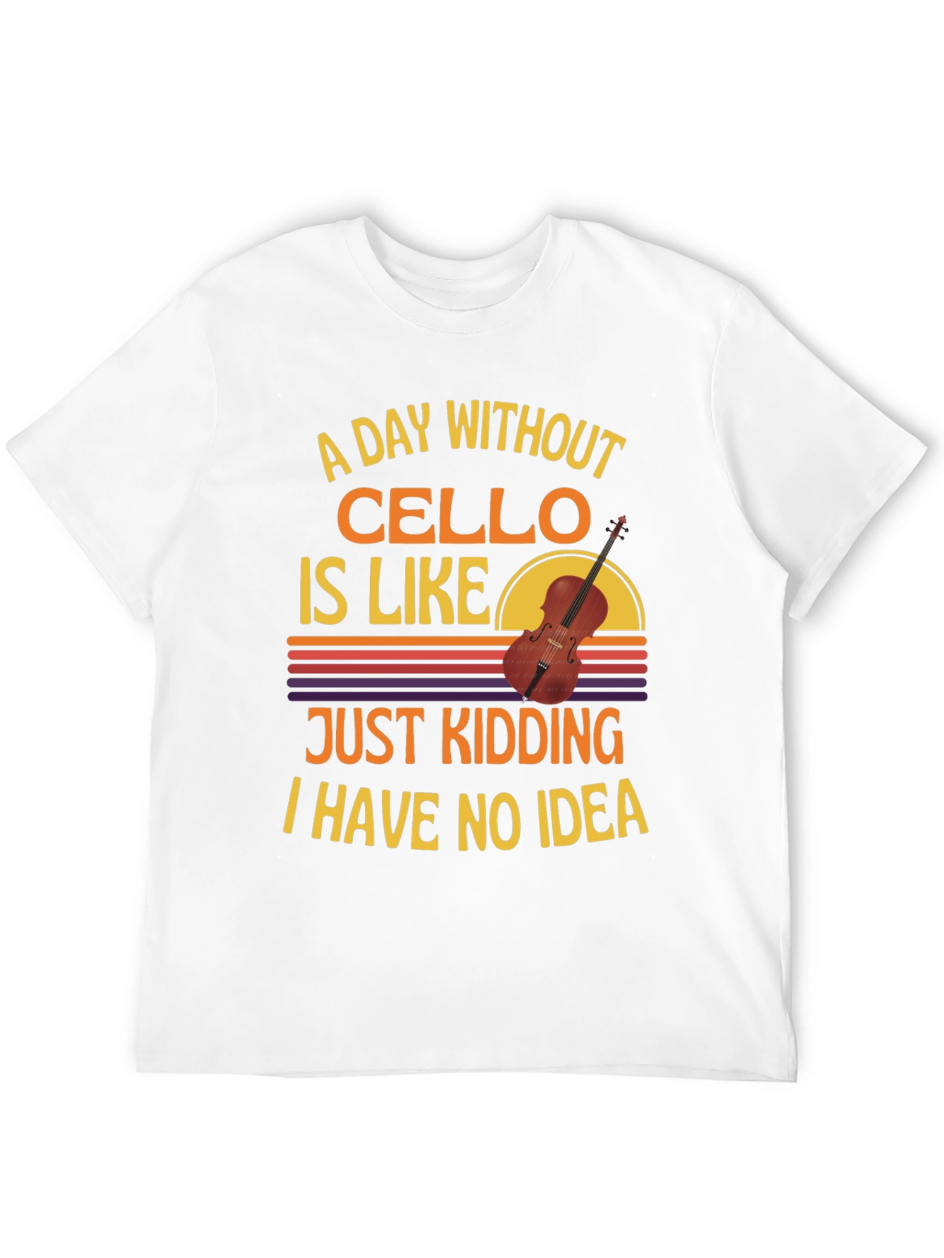 Cello Player Graphic T-Shirt