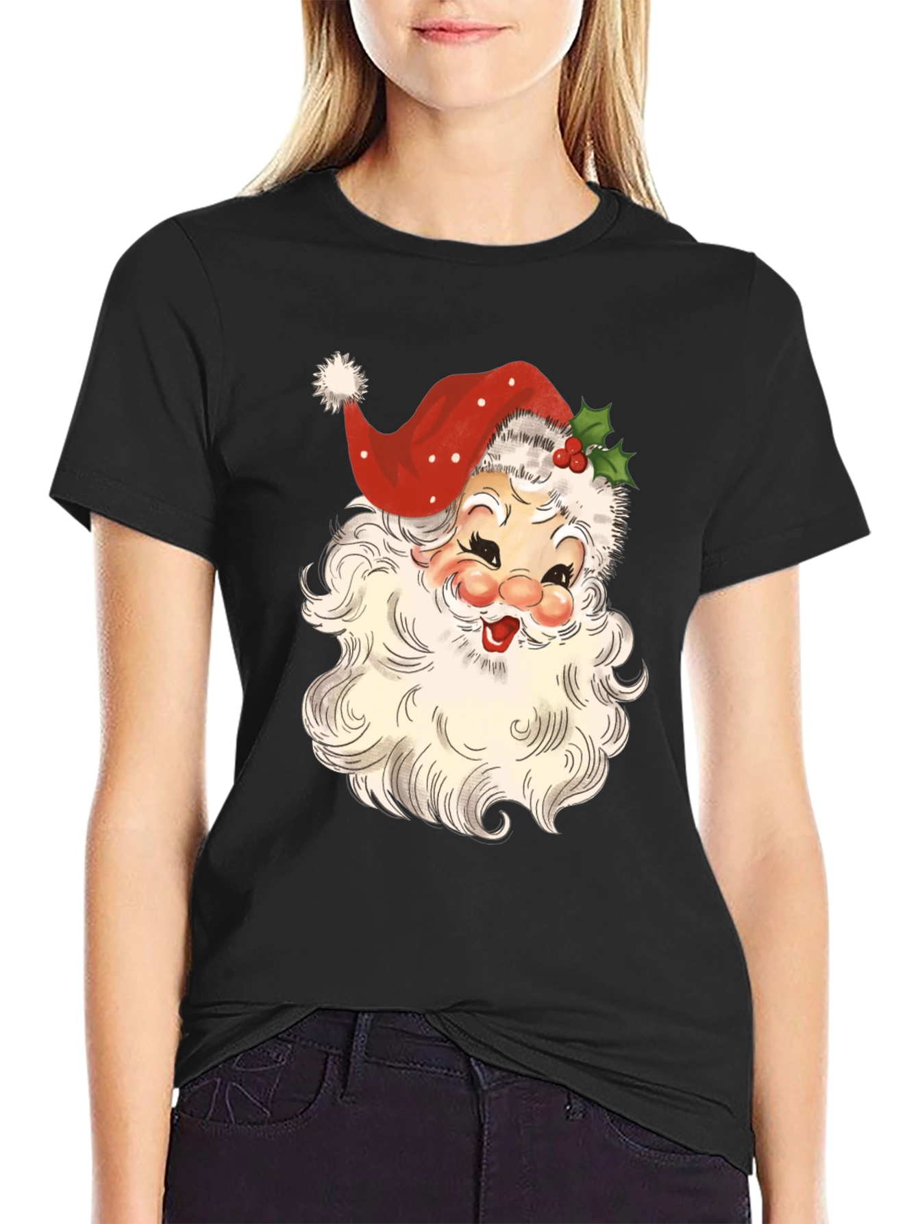 Retro Santa Claus Graphic Tee