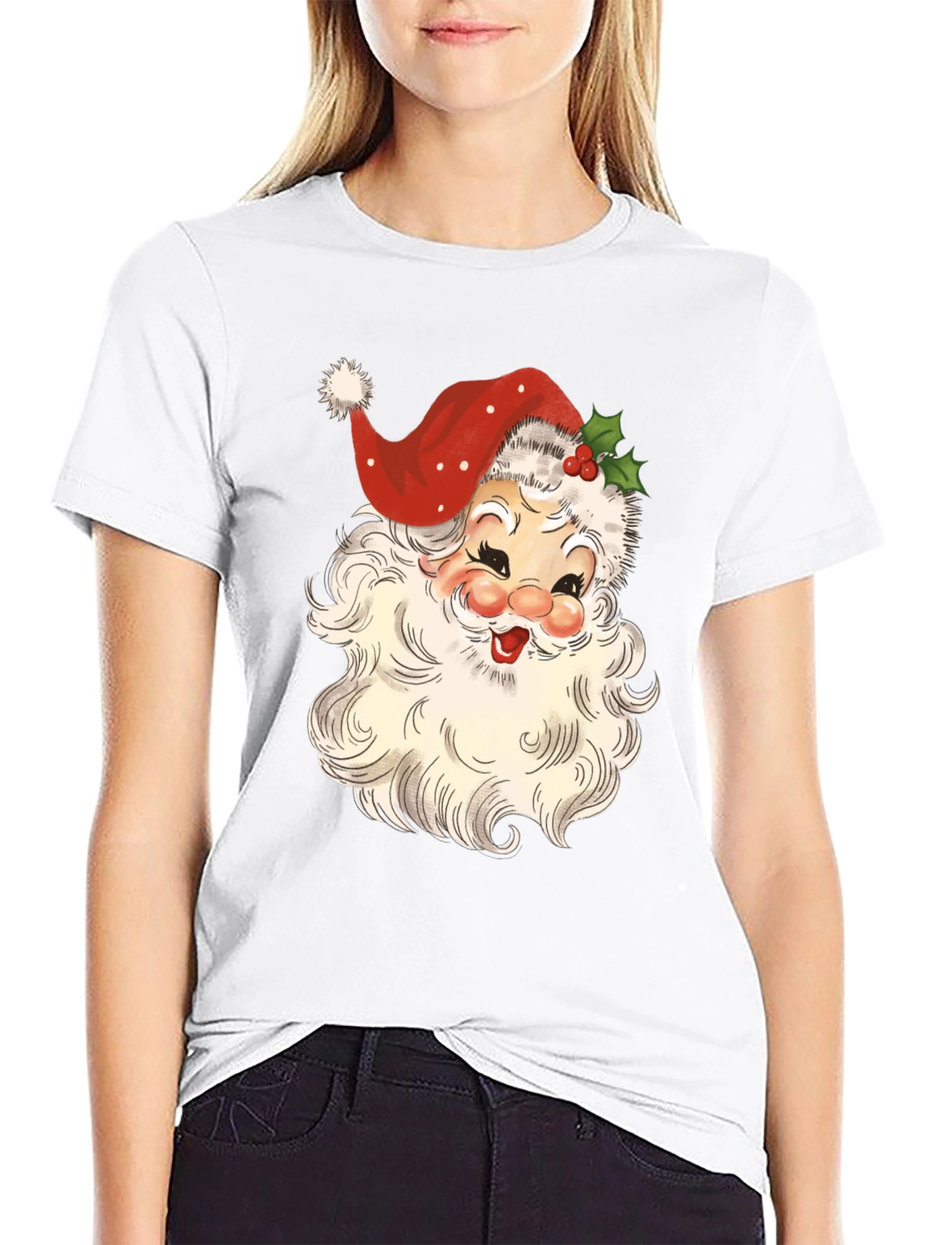 Retro Santa Claus Graphic Tee