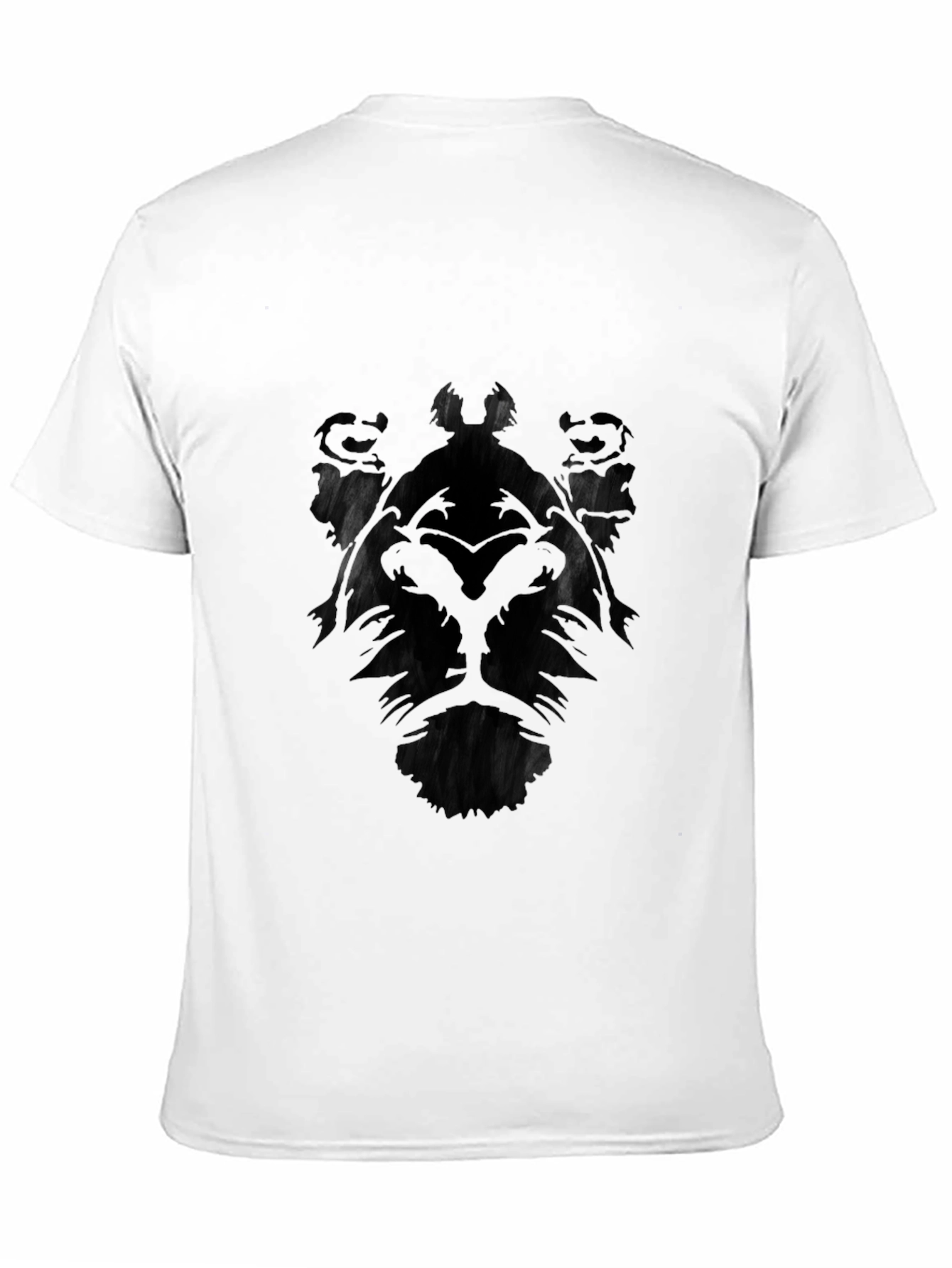 Mens Black Lion Graphic T-Shirt