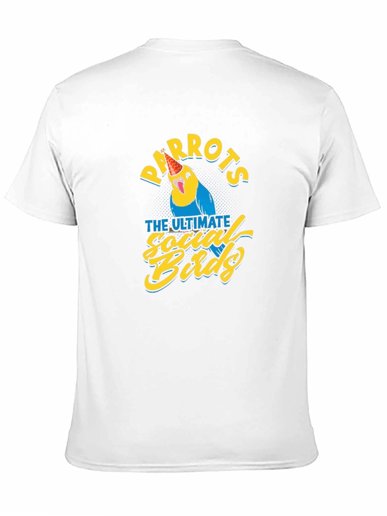 Parrots Social Birds Graphic Tee - Unisex Black T-Shirt