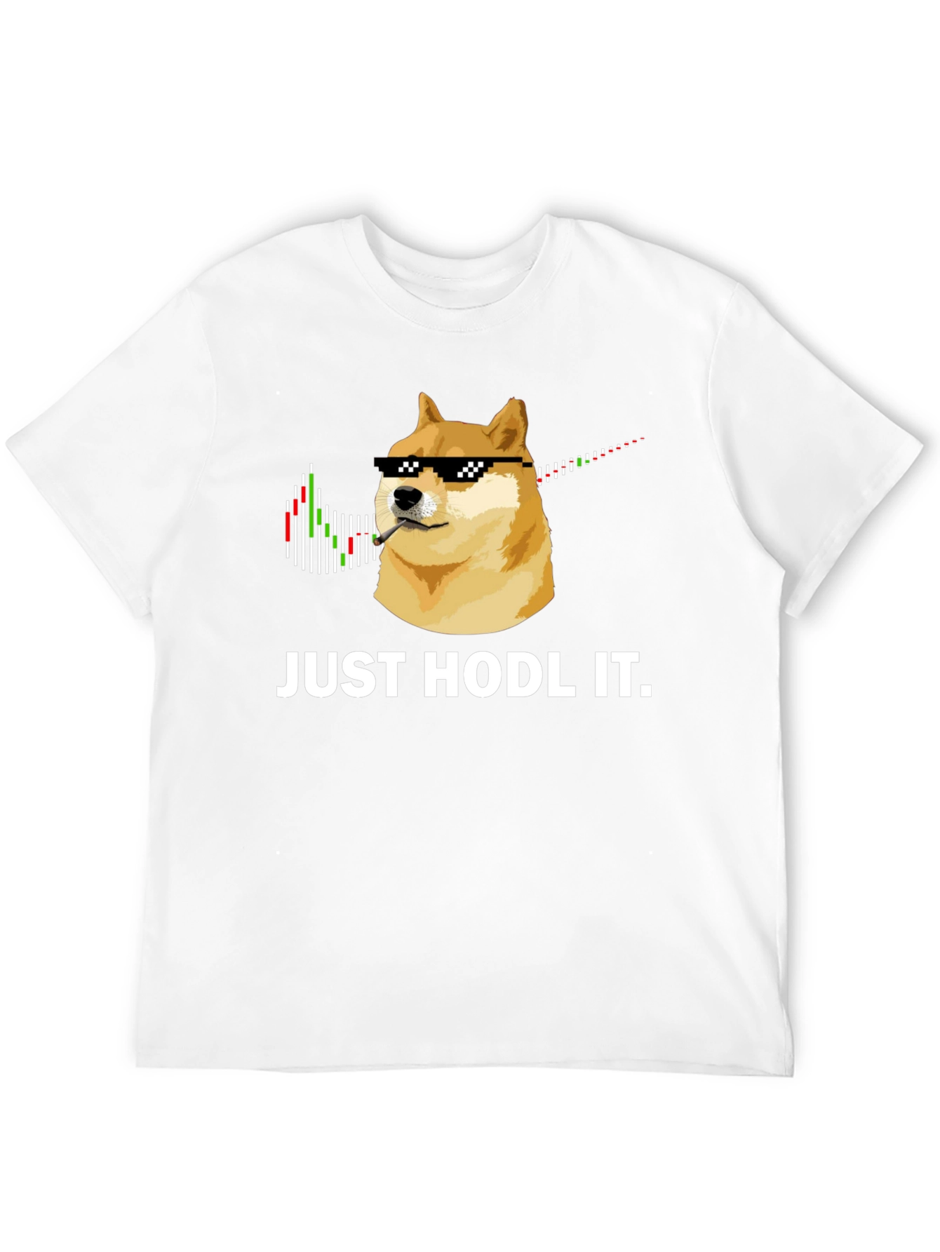 Just Hodl It Doge T-Shirt - Crypto Meme Tee