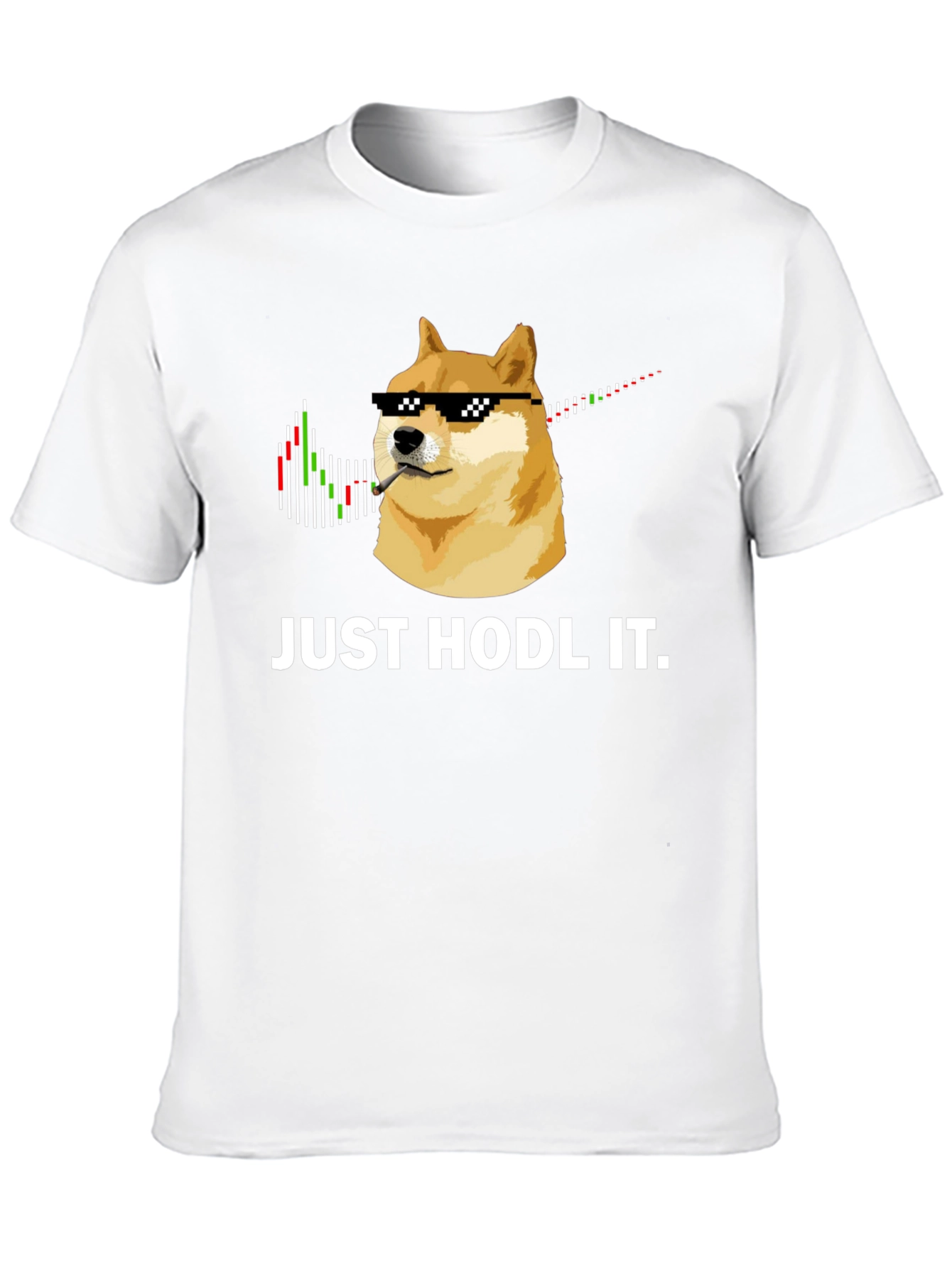 Just Hodl It Doge T-Shirt - Crypto Meme Tee