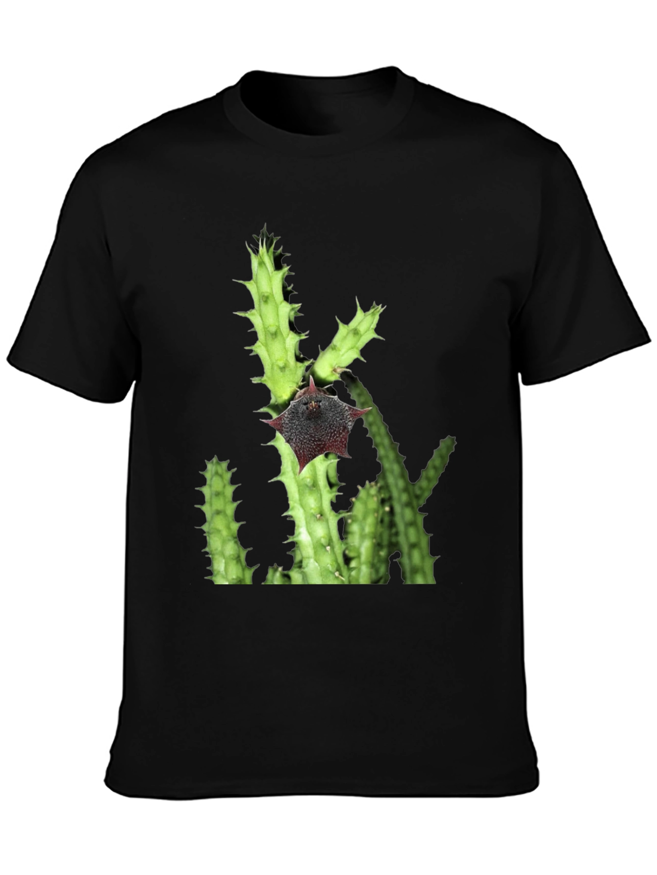 Cactus Flower Graphic T-Shirt