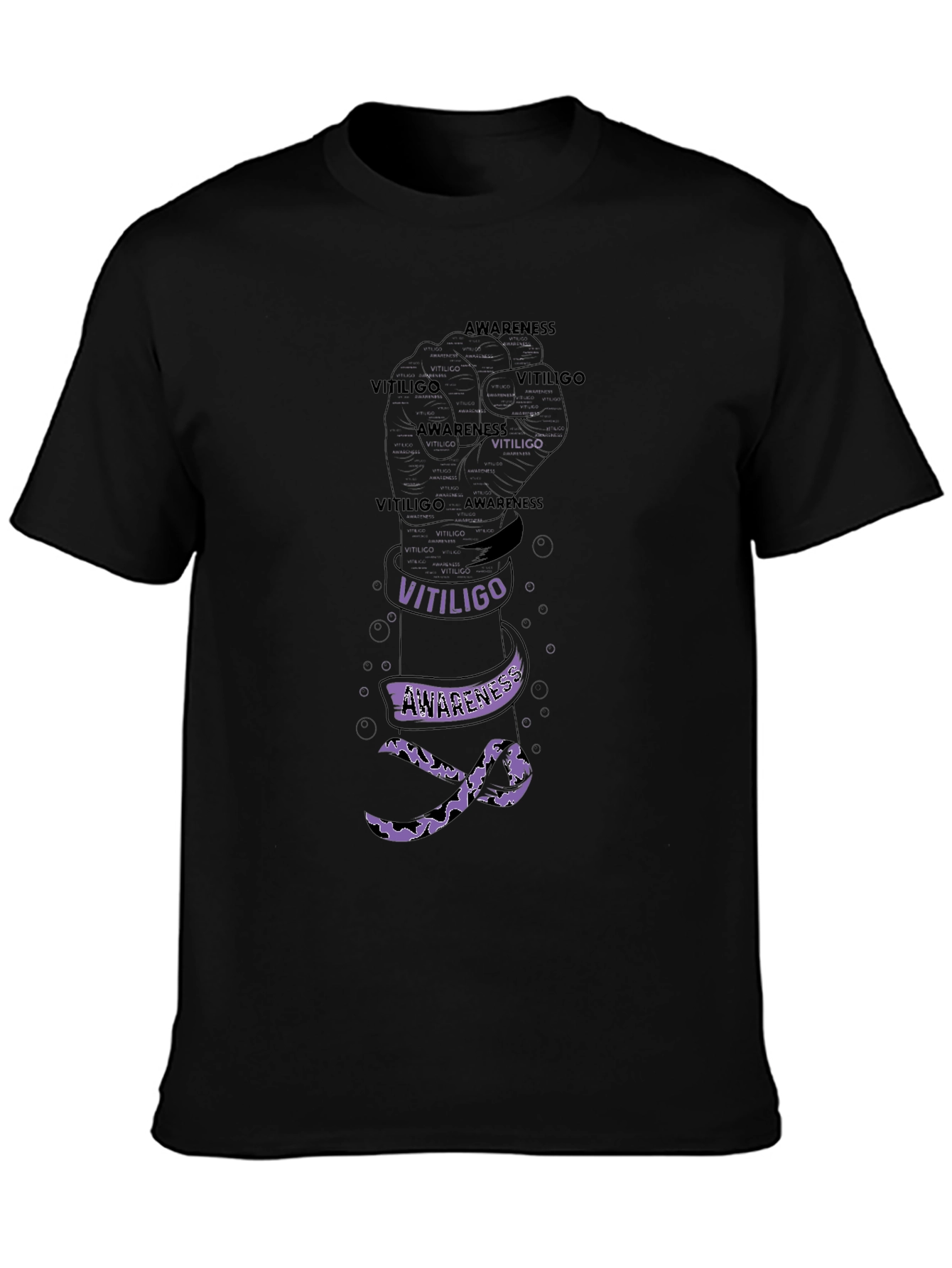 Vitiligo Awareness Fist T-Shirt