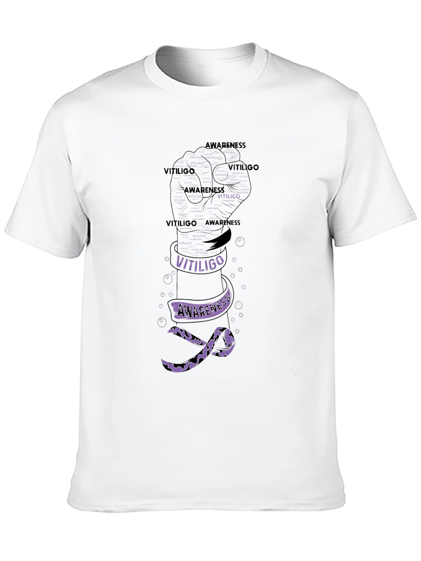 Vitiligo Awareness Fist T-Shirt